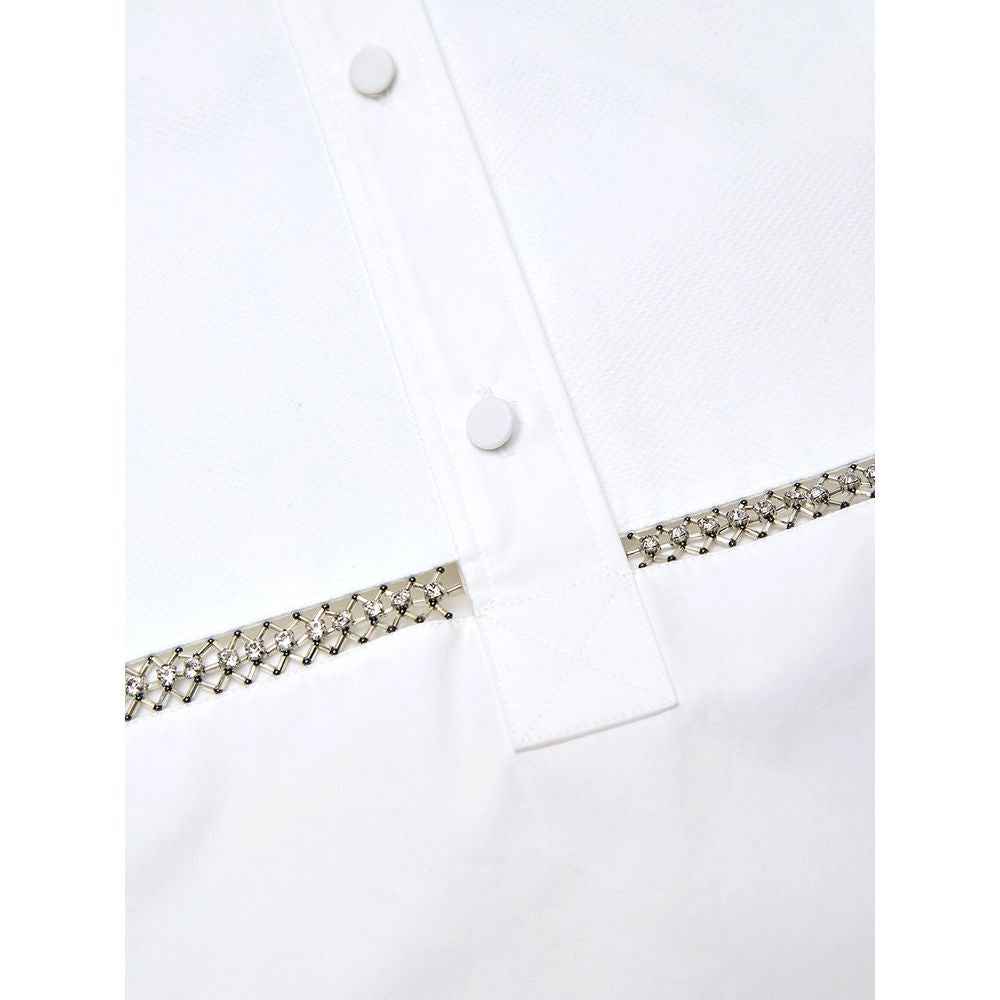 Gucci White Cotton Blouse