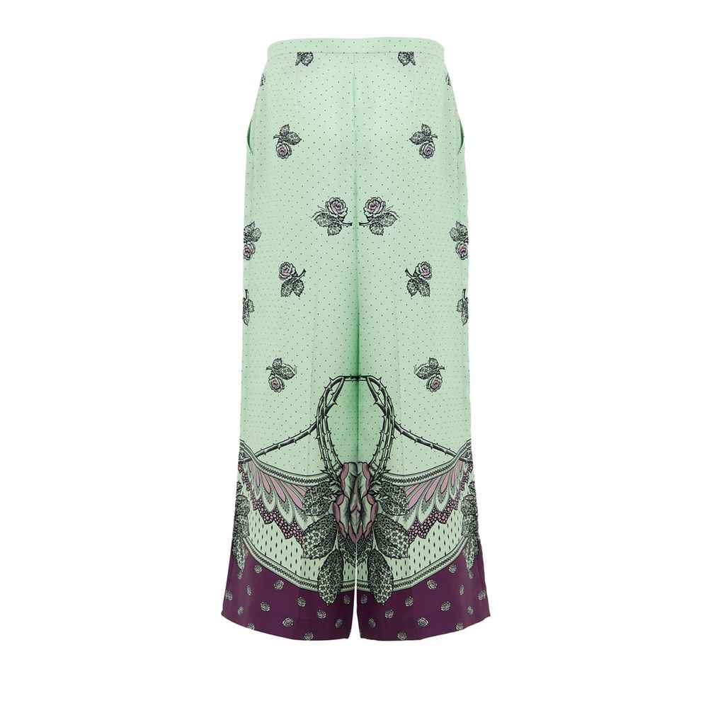 Gucci Green Silk Casual Pants