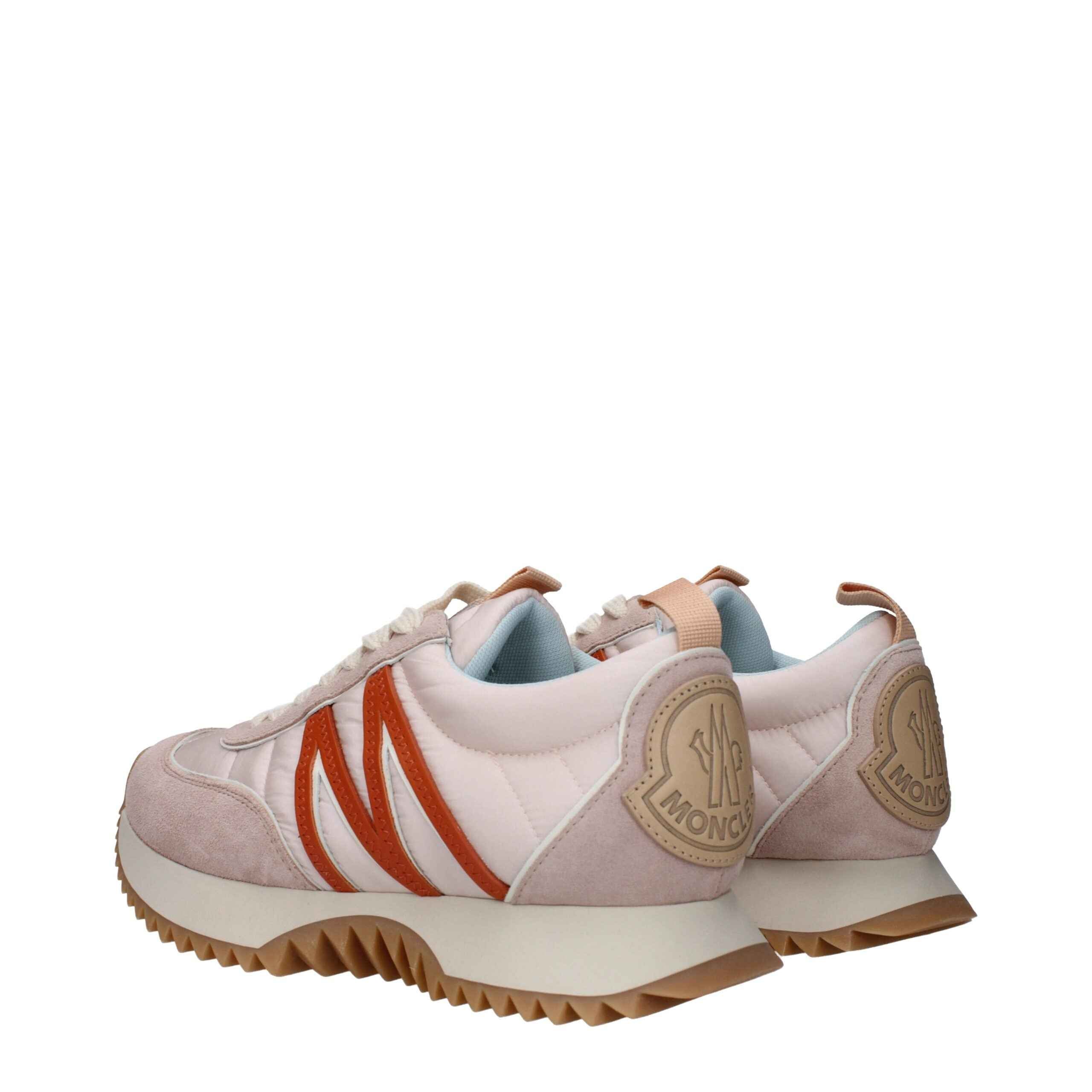 Moncler Pink Fabric Chunky Sneakers