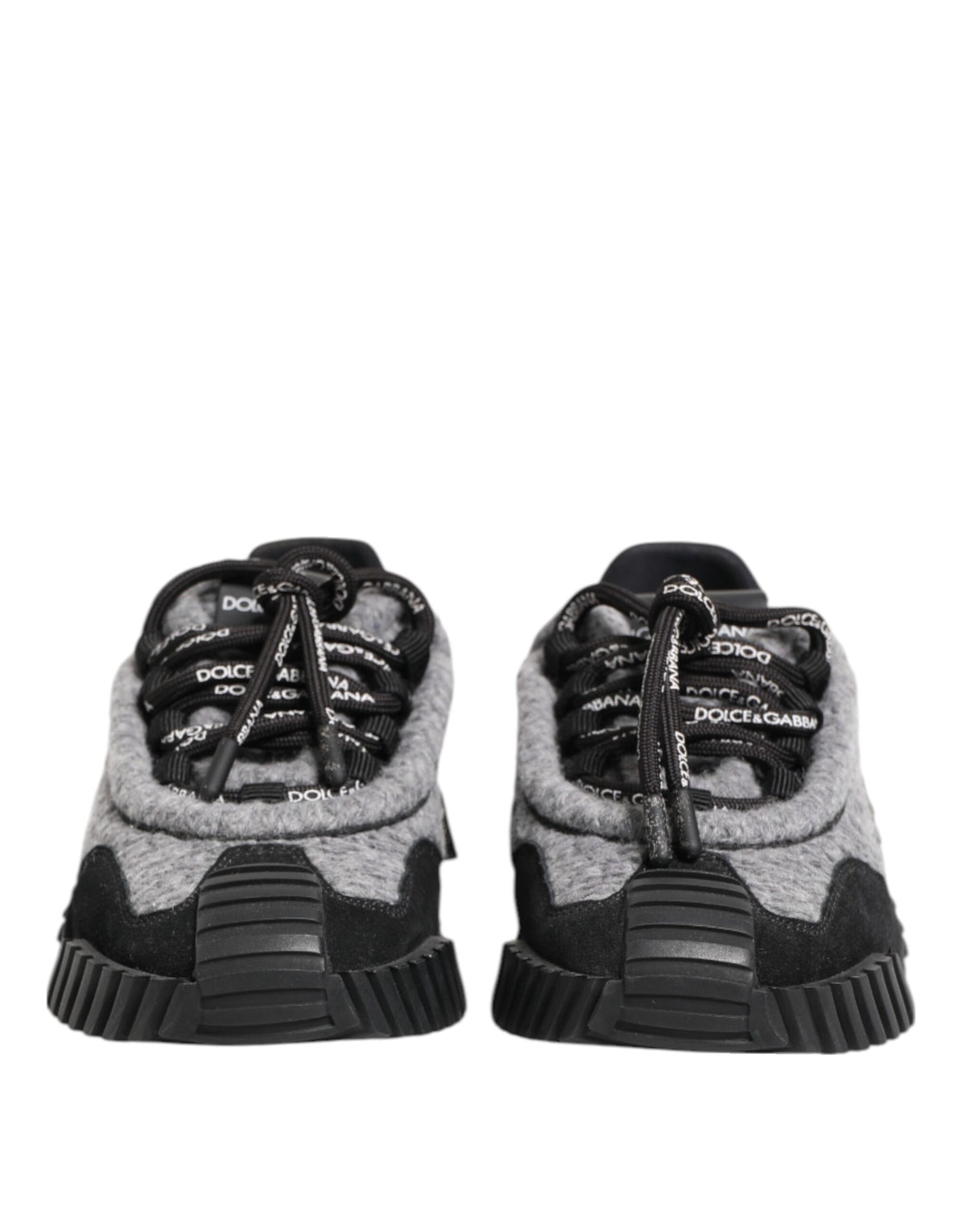Dolce & Gabbana Black Gray NS1 Low Top Sneakers Shoes