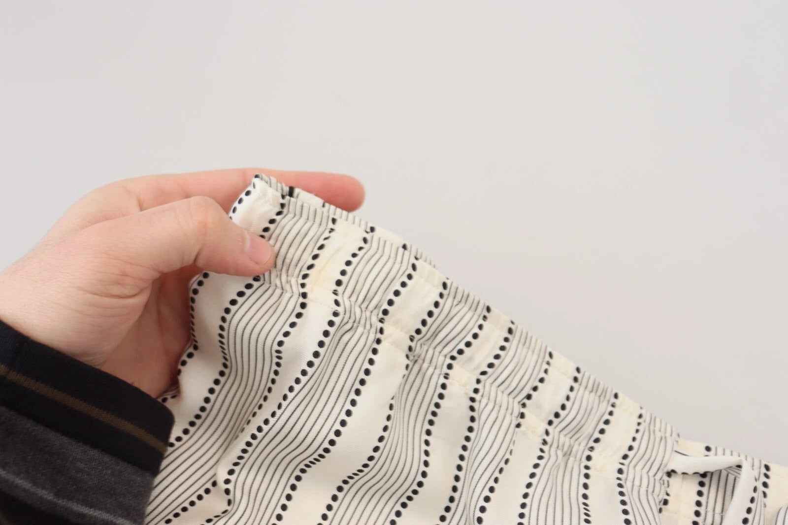 Dolce & Gabbana White Stripes Silk Lounge Trouser Pants
