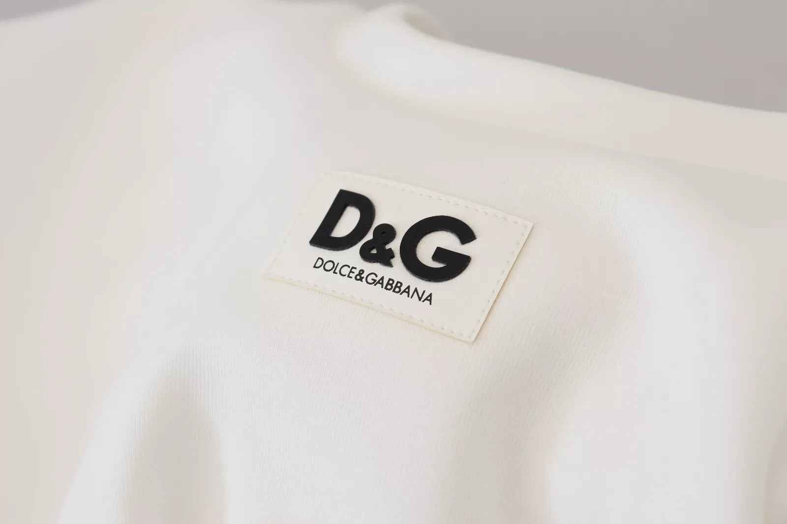 Dolce & Gabbana White Cotton Corset Stretch Top T-shirt