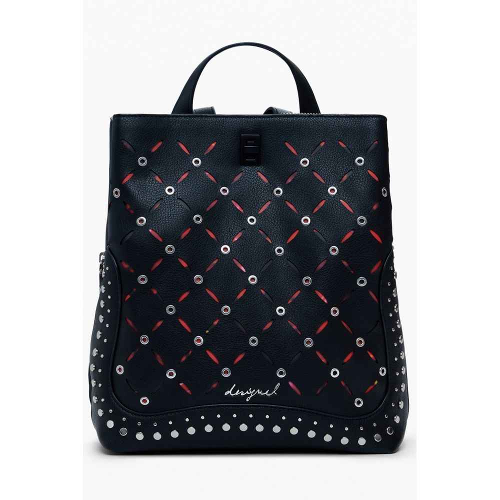 Desigual Nero Polyurethane Women Mini Backpack