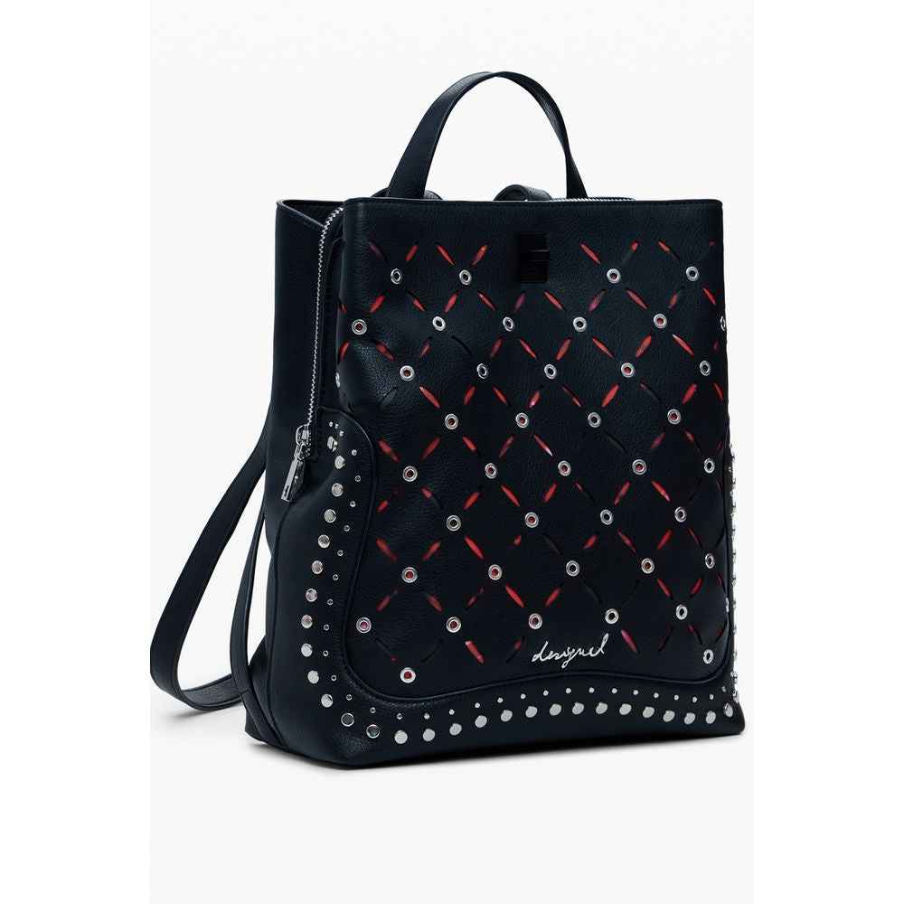 Desigual Nero Polyurethane Women Mini Backpack