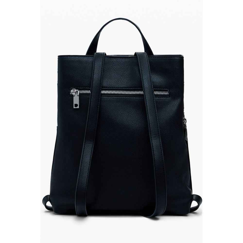 Desigual Nero Polyurethane Women Mini Backpack