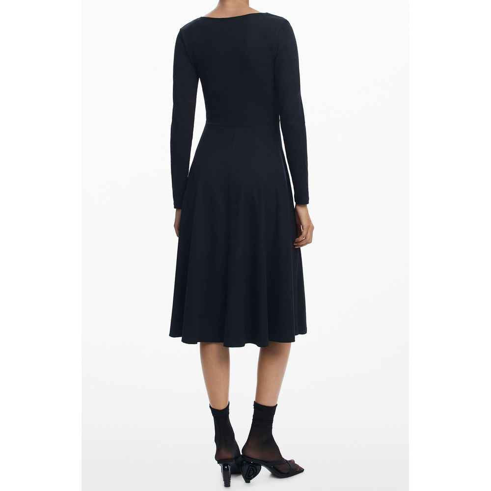 Desigual Black Cotton Women Dress