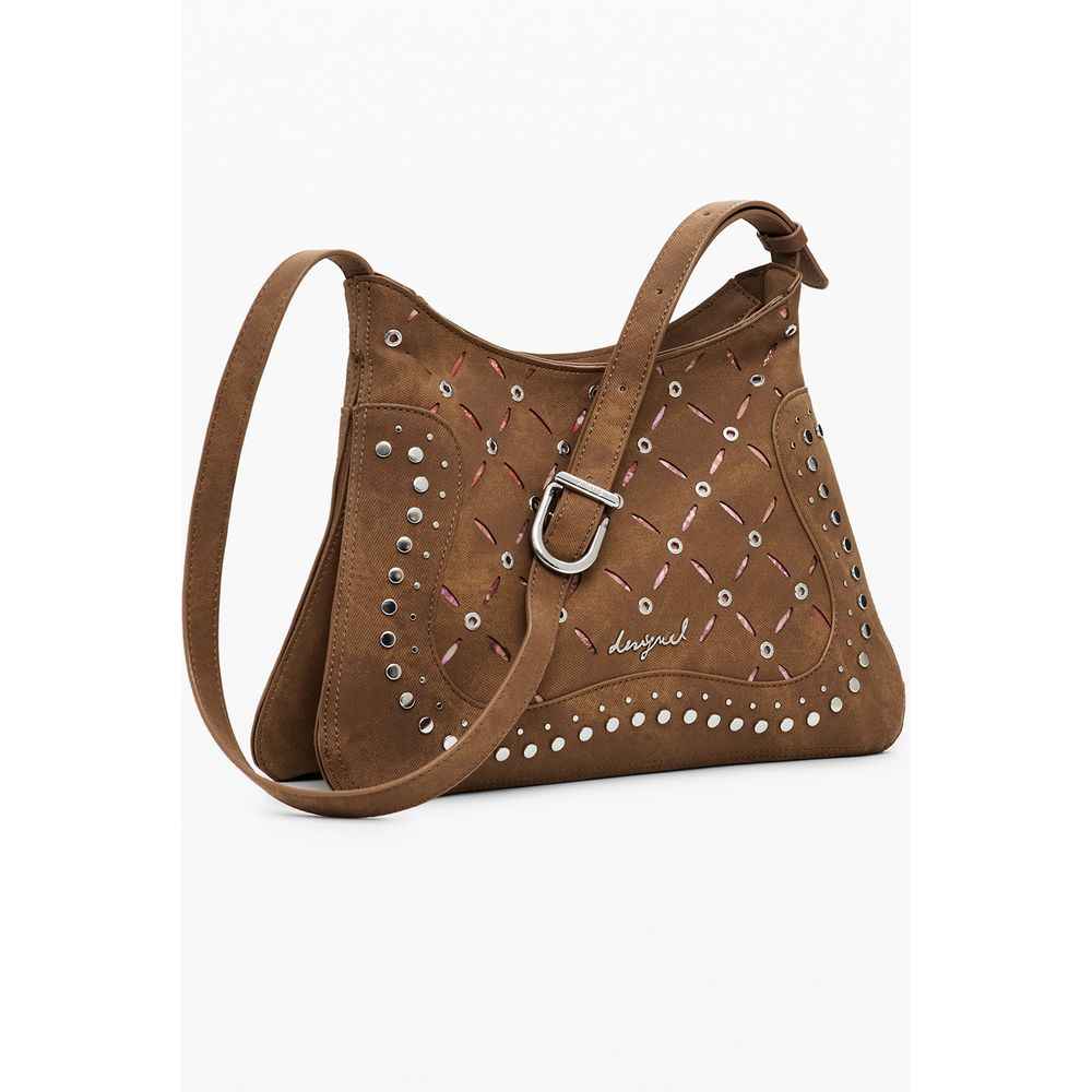Desigual Marrone Poliuretano Women Backpack