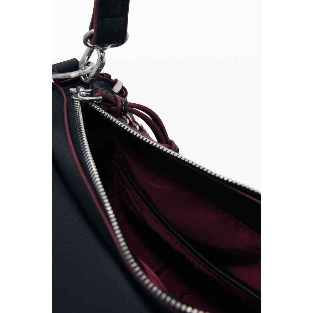 Desigual Nero Poliuretano Donna Borsa