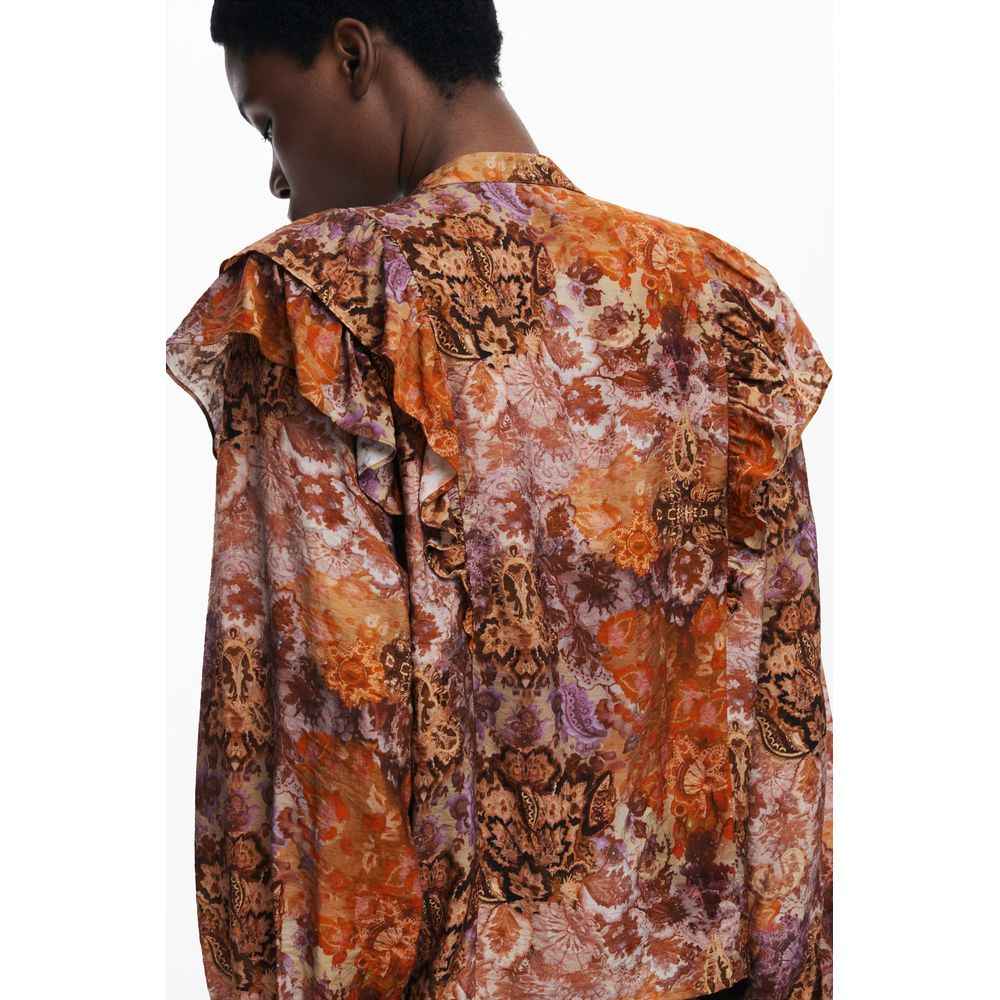 Desigual Arancione Viscosa Women Shirt