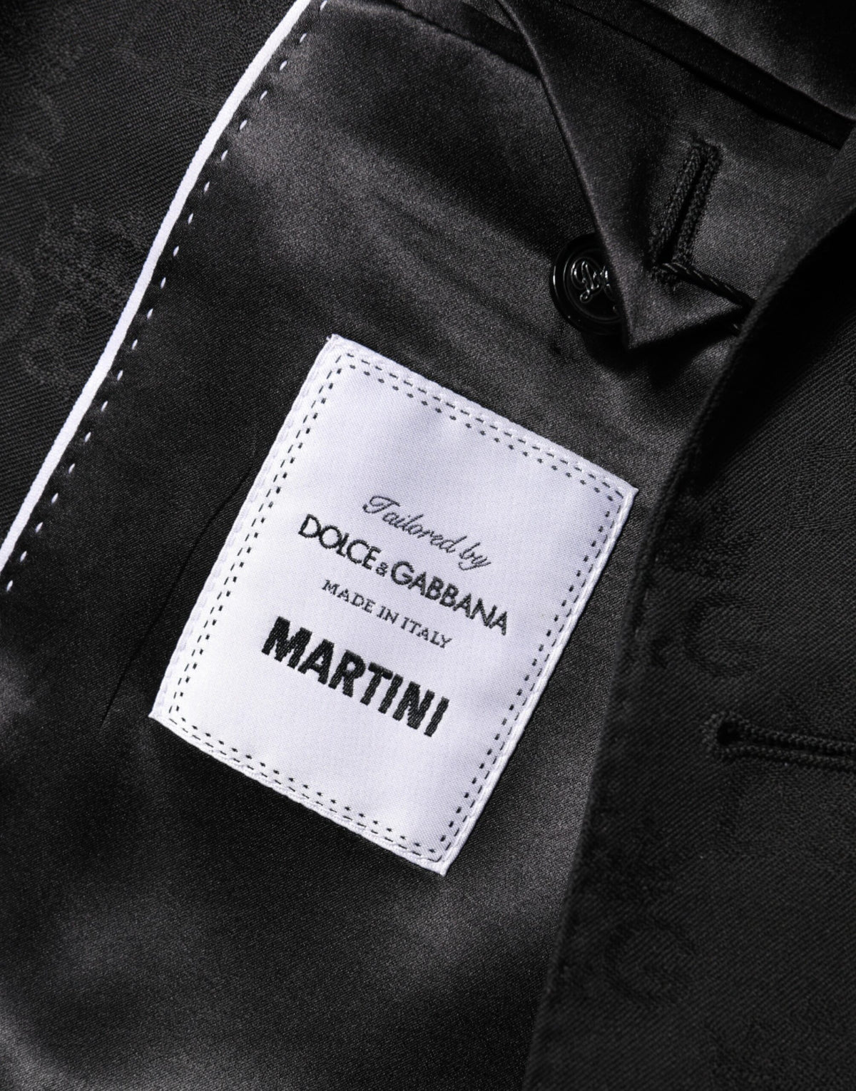Dolce & Gabbana Black MARTINI 2 Buttons Suit Jacket Blazer