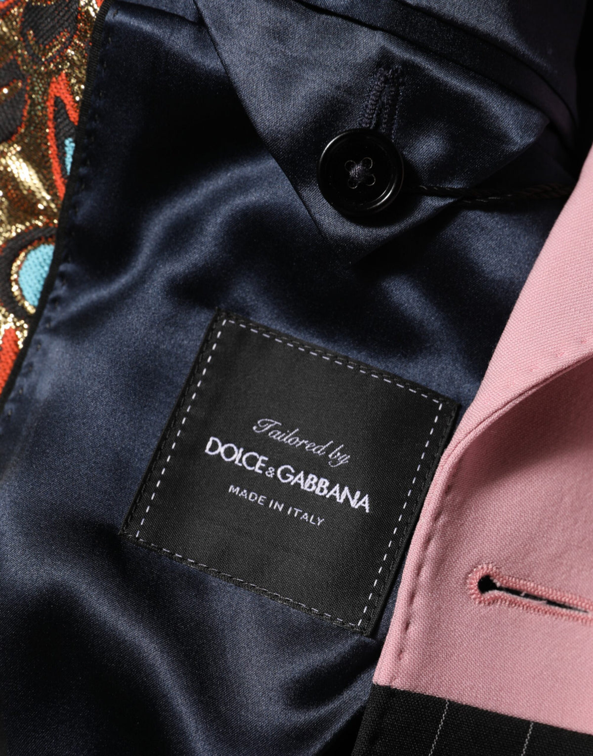 Dolce & Gabbana Multicolor Patchwork Single Breasted Jacket Blazer