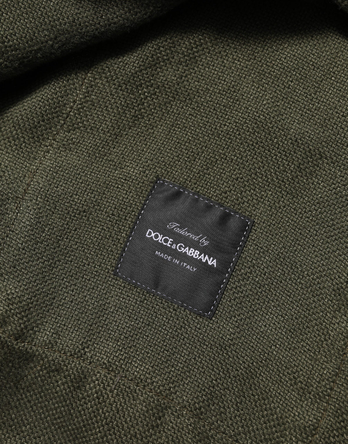 Dolce & Gabbana Brown Camouflage Linen Button Down Jacket