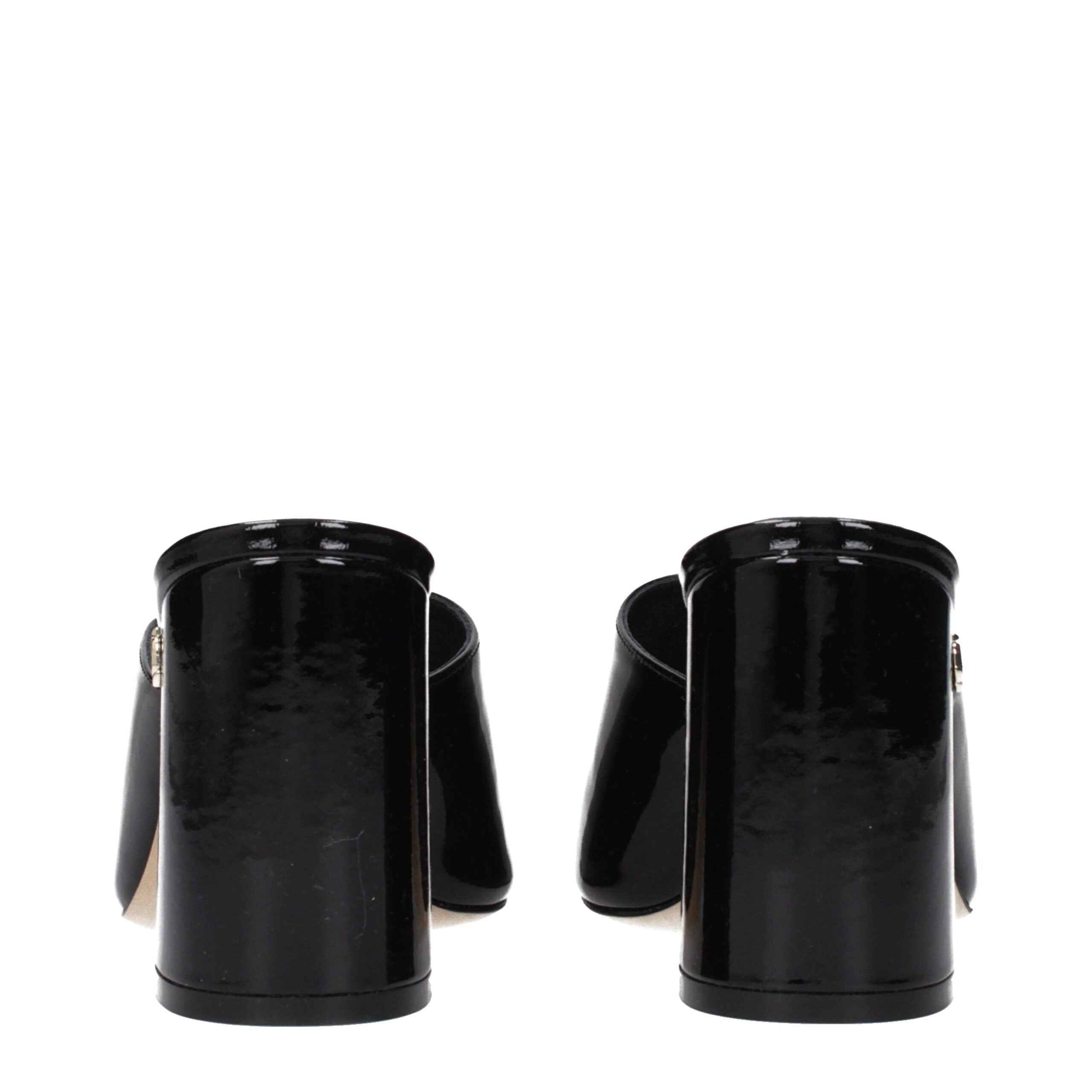 Jimmy Choo Black Leather Platform Sandals