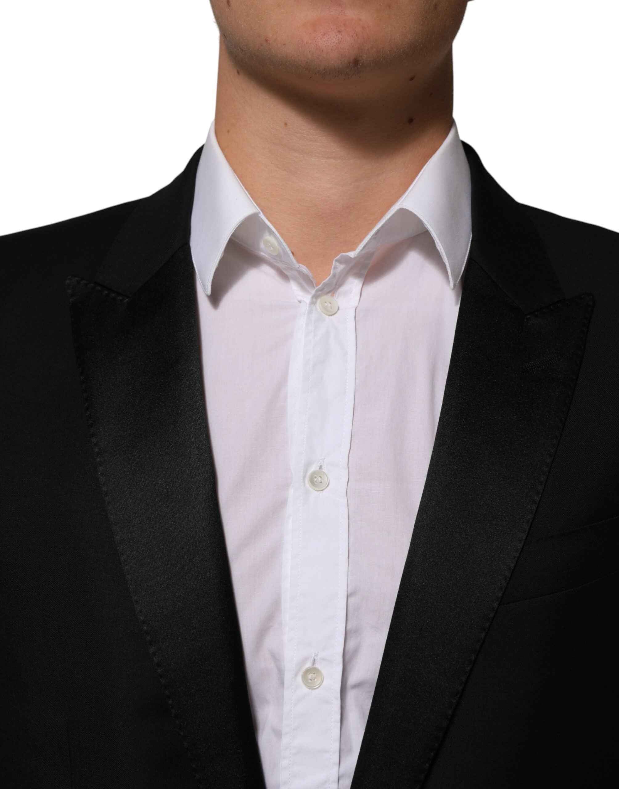 Dolce & Gabbana Black 2 Buttons Jacket Formal 2 Piece Suit