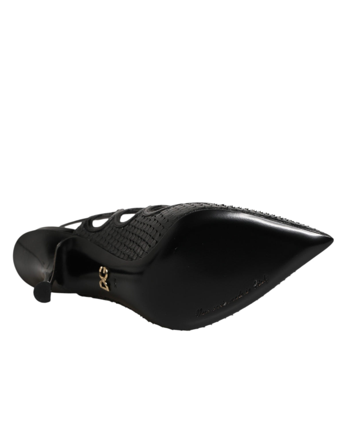 Dolce & Gabbana Leather High Heels Slingback Shoes