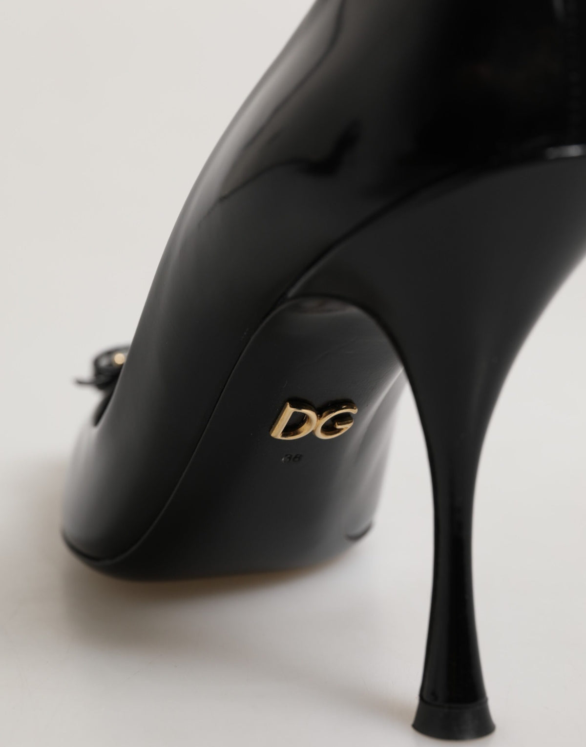 Dolce & Gabbana Black Bag Embellished Heels Pumps Shoes