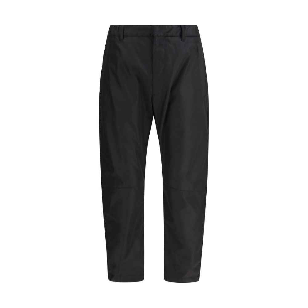 Prada Black Recycled Polyamide Casual Pants
