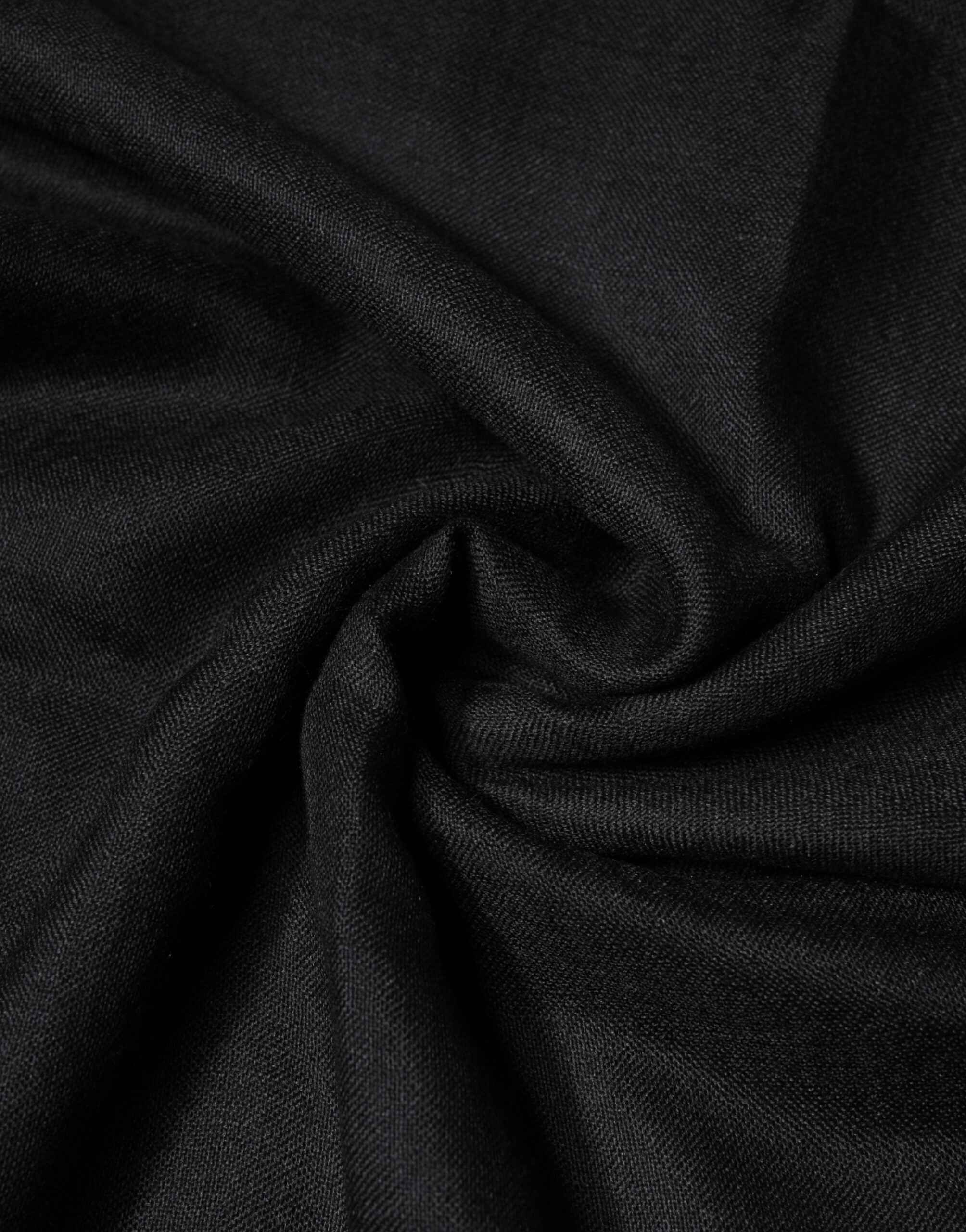 Dolce & Gabbana Black Cashmere Knit Neck Wrap Shawl Scarf