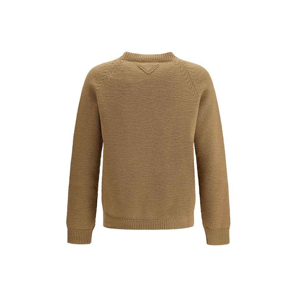 Prada Beige Wool Oves Aries Sweatshirt