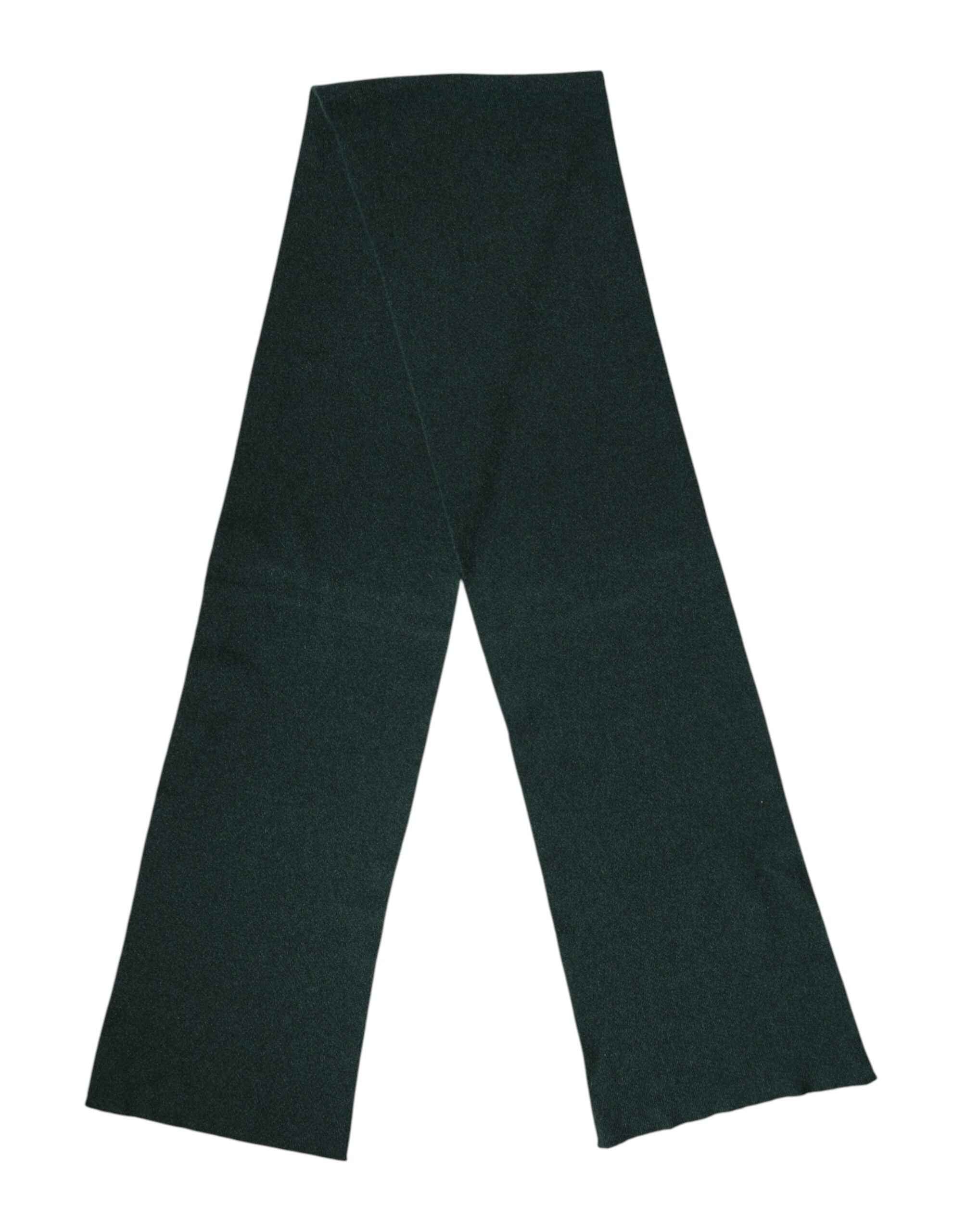 Dolce & Gabbana Green Cashmere Knitted Neck Wrap Shawl Scarf