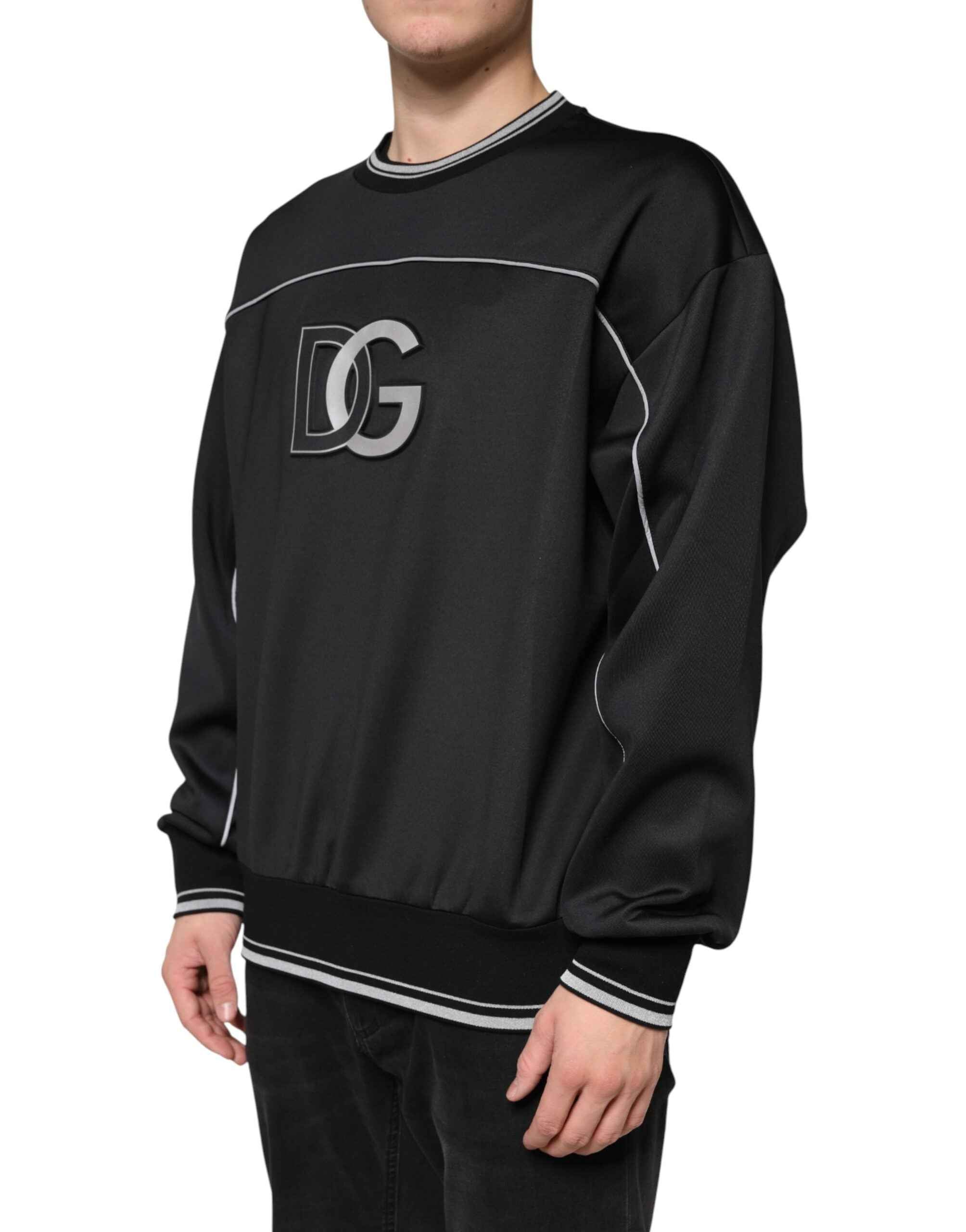 Dolce & Gabbana Black DG Logo Crew Neck Sweatshirt Sweater