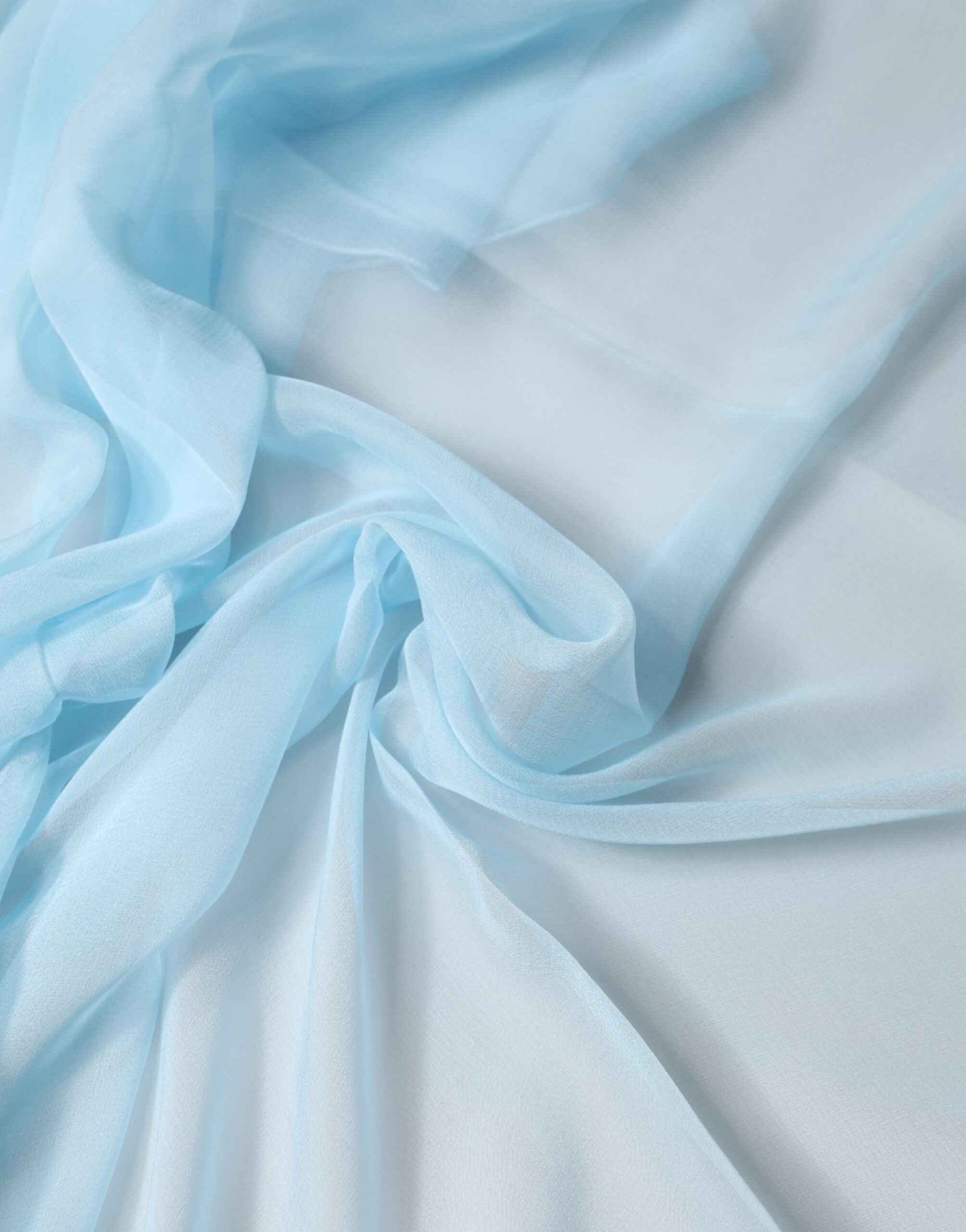 Dolce & Gabbana Light Blue Stole Silk Neck Wrap Shawl Scarf