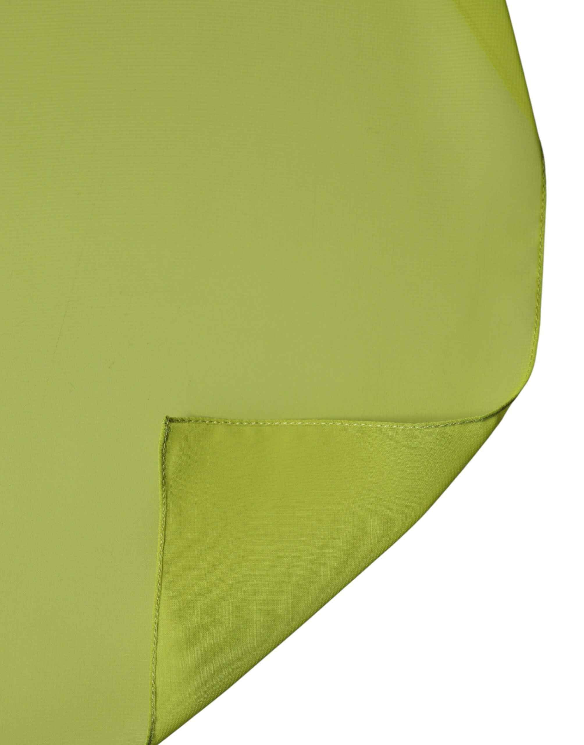Dolce & Gabbana Green Polyester Stole Neck Wrap Shawl Scarf