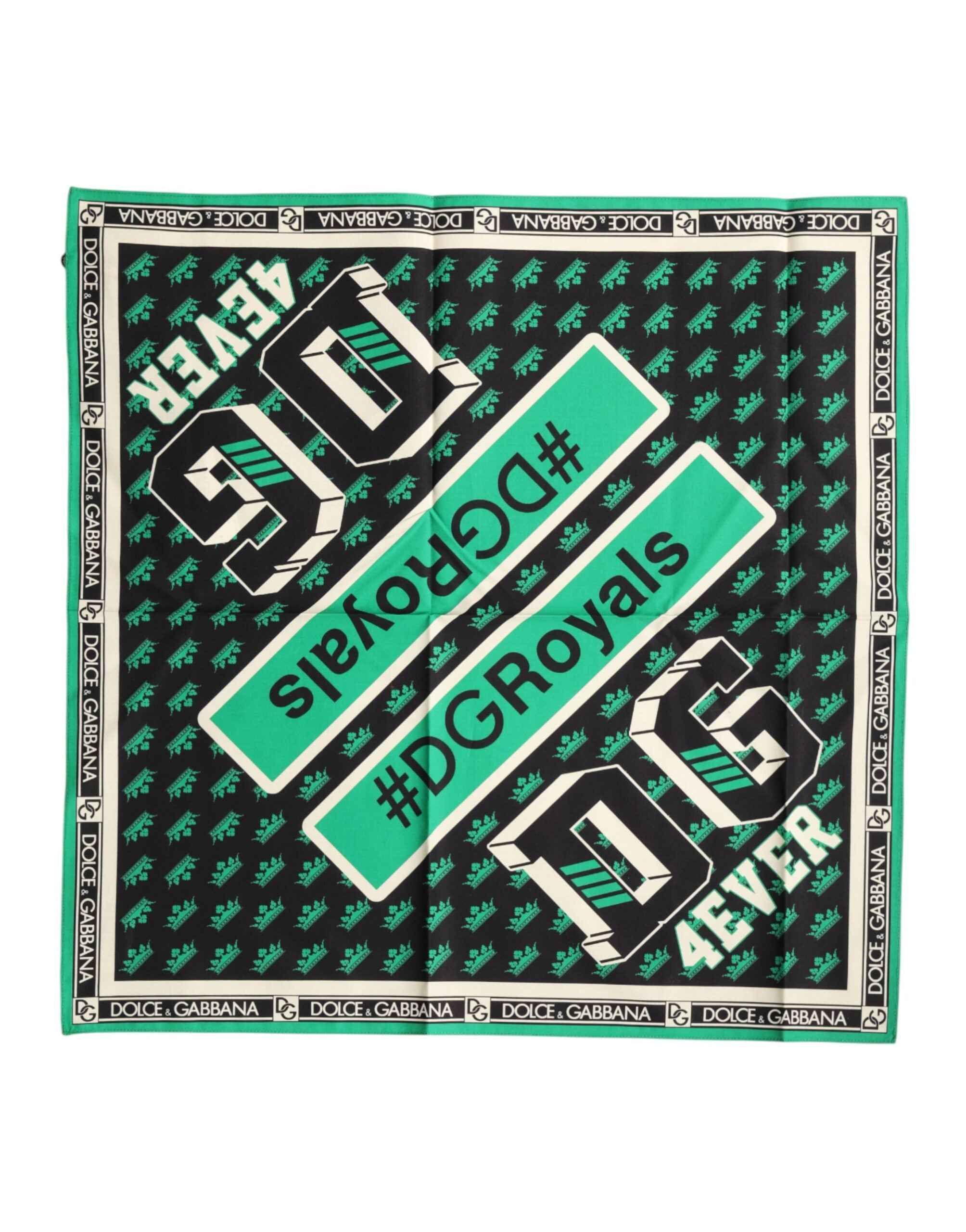Dolce & Gabbana Multicolor #DGRoyals Square Foulard 50.5cm x 50cm Scarf