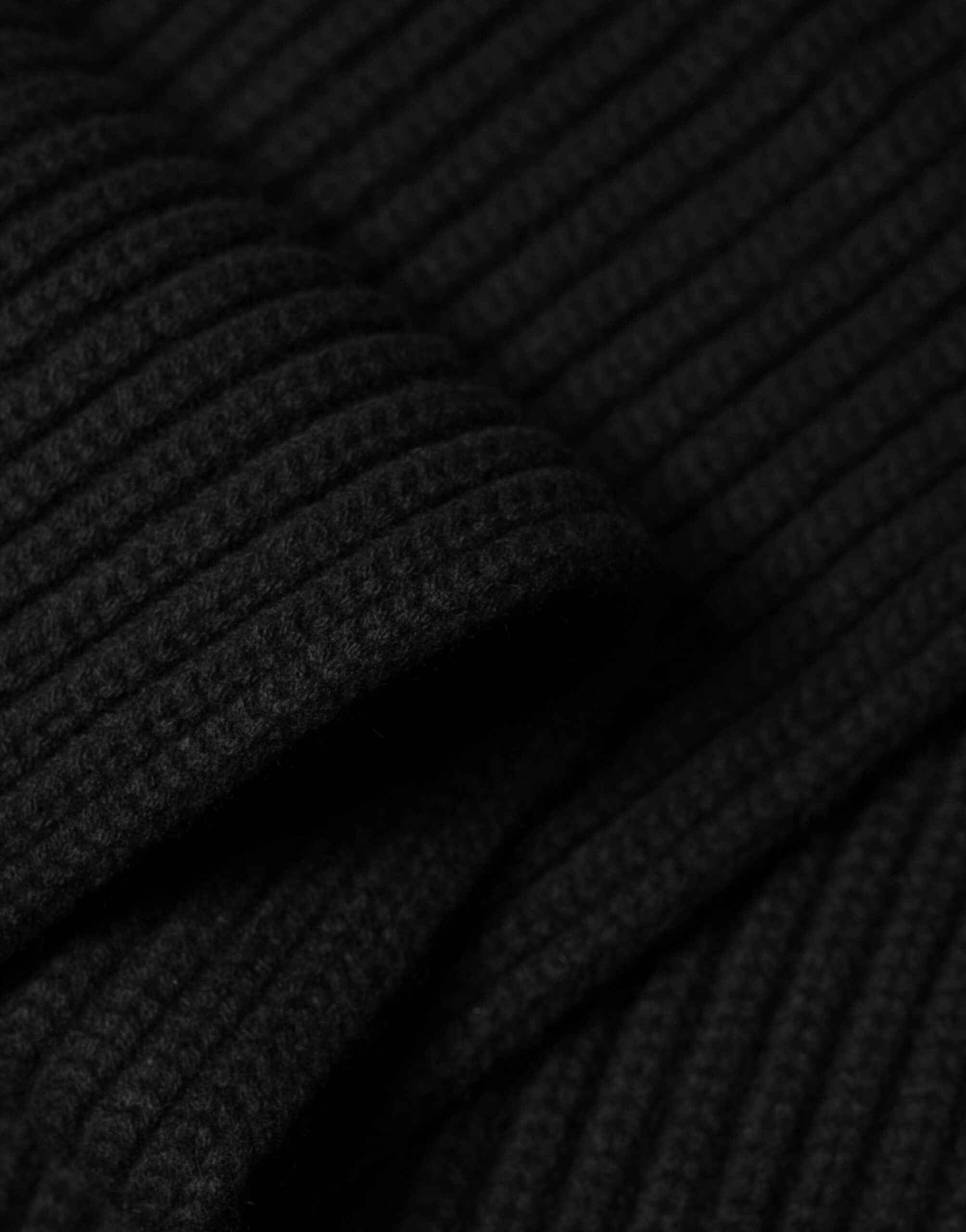 Dolce & Gabbana Black Cashmere Knit Neck Wrap Shawl 202cm x 26cm Scarf