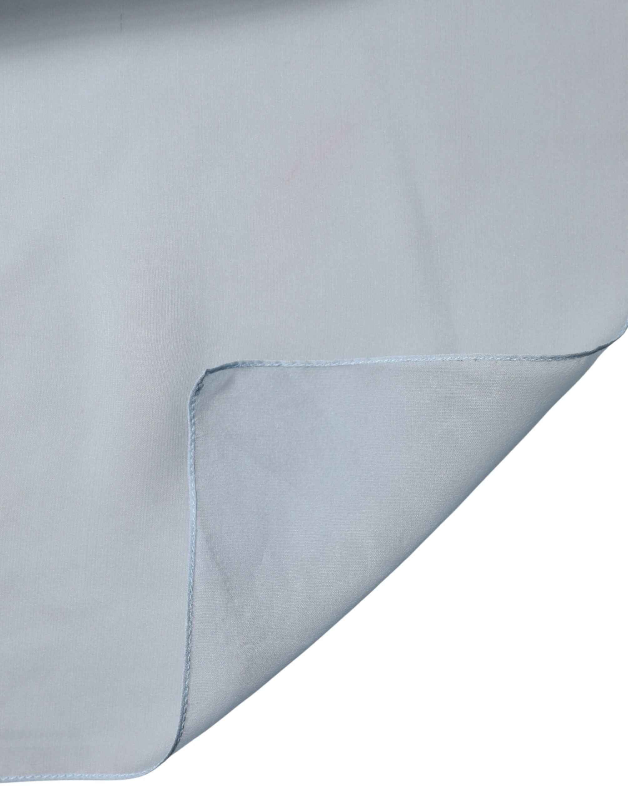 Dolce & Gabbana Light Blue Silk Stole Neck Wrap Shawl 200cm x 130cm Scarf