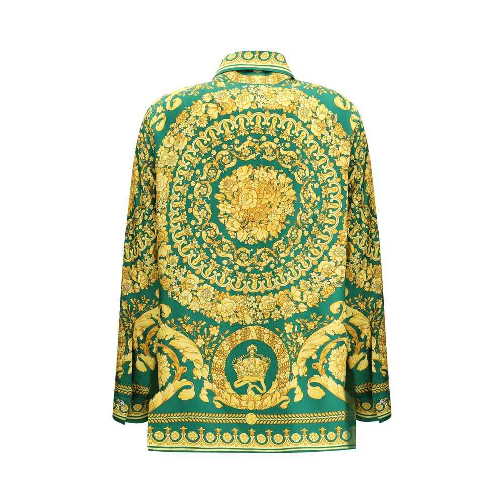 Versace Bicolor Silk Shirt