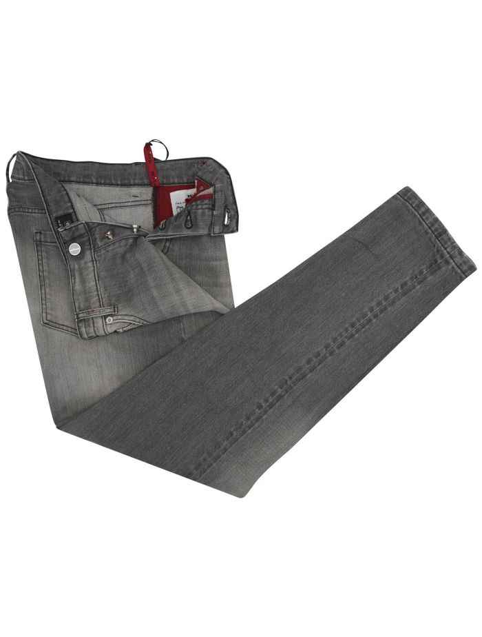 Kiton Five-Pocket Premium Denim Jeans Grey