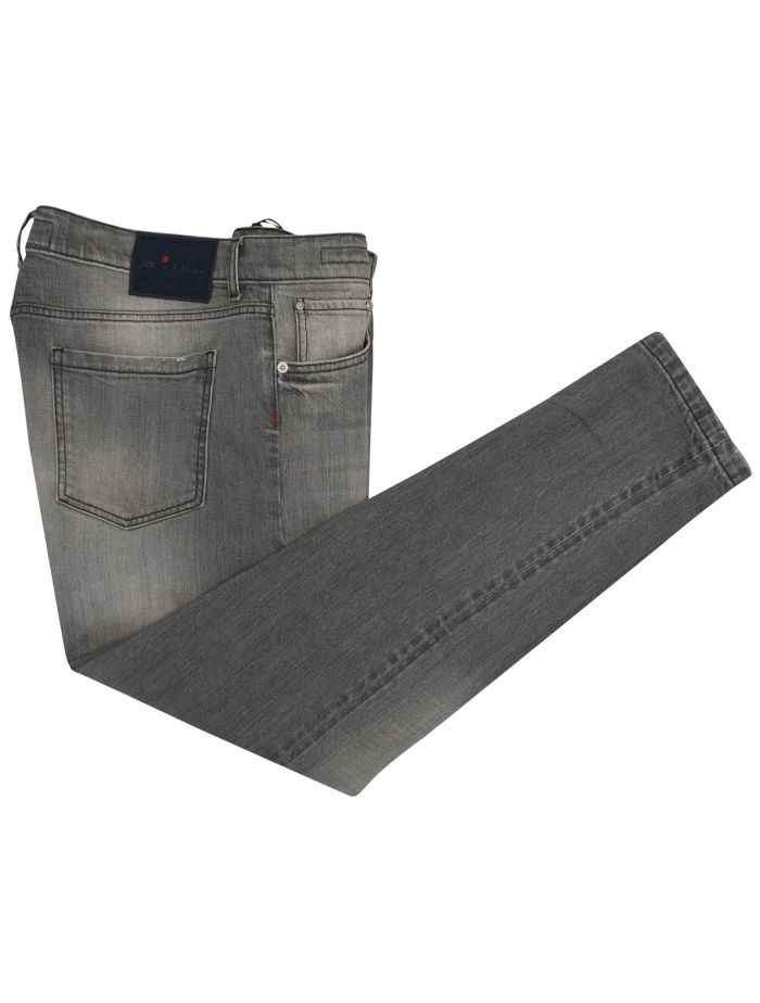 Kiton Five-Pocket Premium Denim Jeans Grey