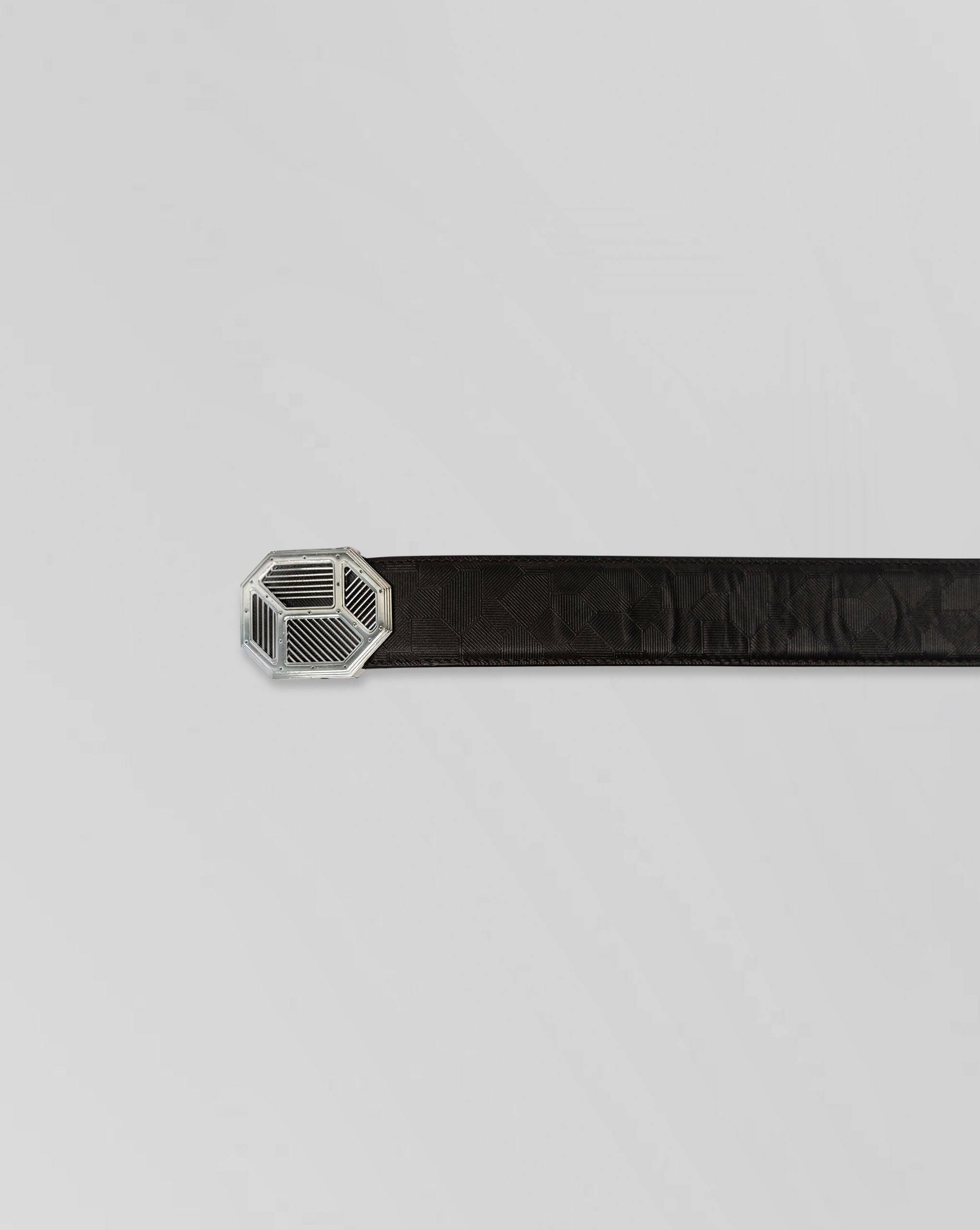 Stefano Ricci Calfskin Leather Belt with Signature Octagonal Buckle