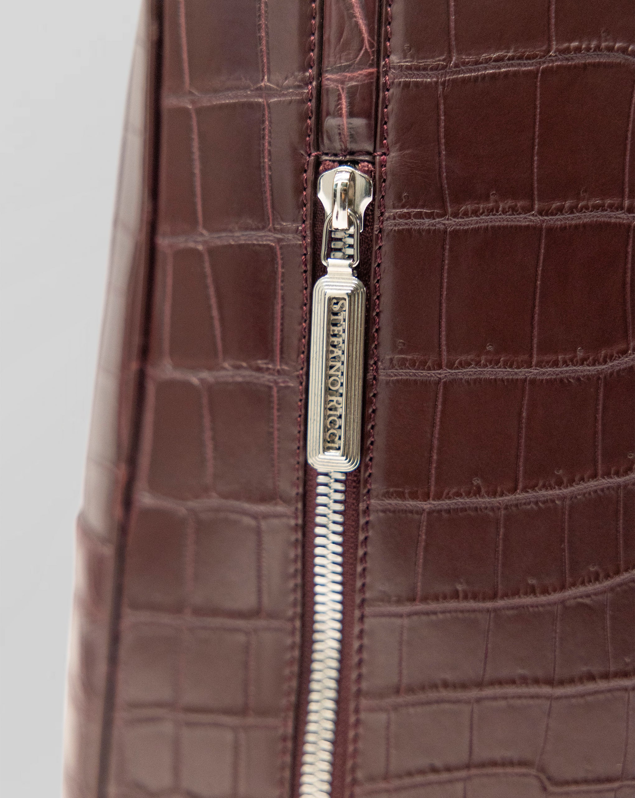 Stefano Ricci Crocodile Leather Backpack Luxury Designer Bag