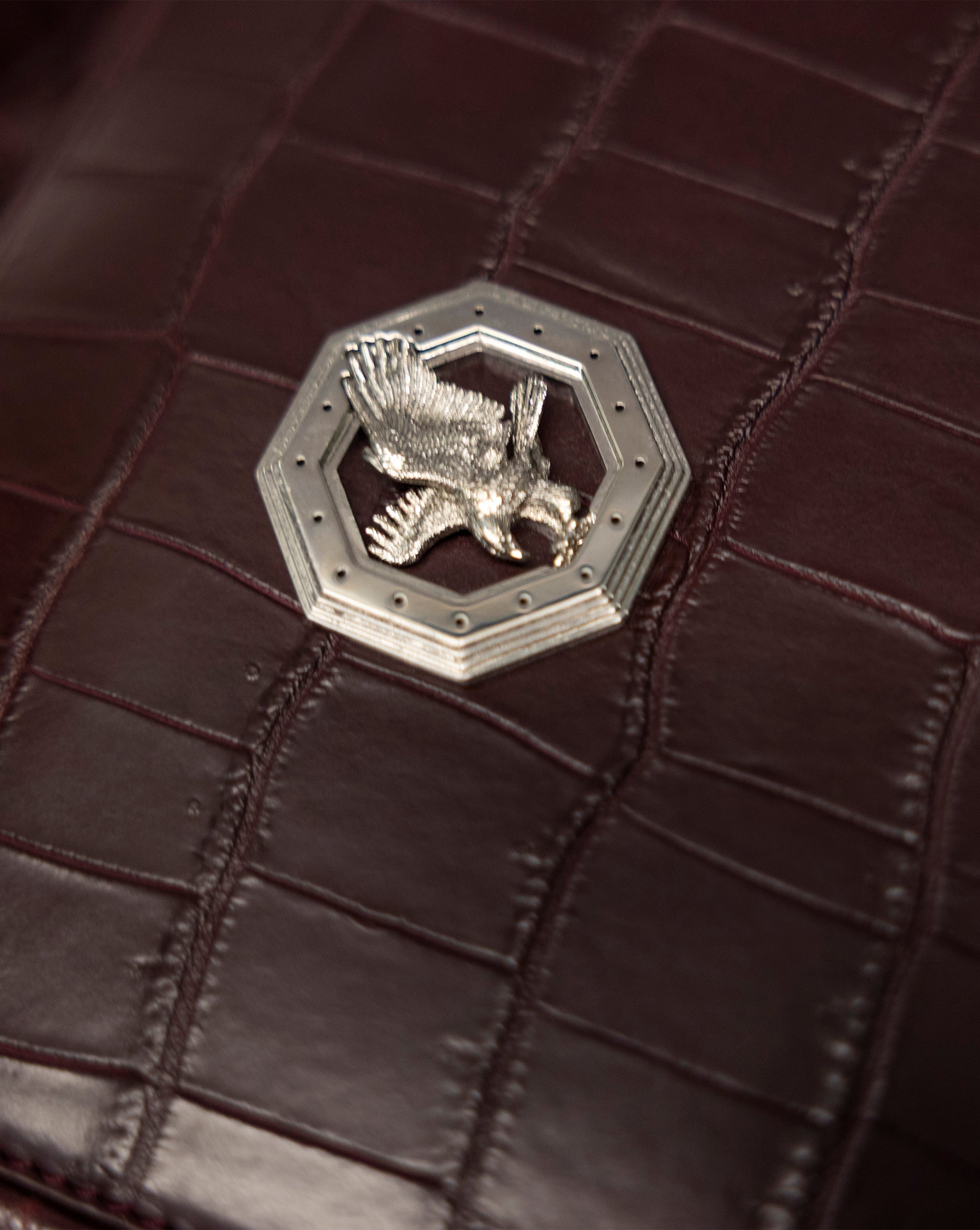 Stefano Ricci Crocodile Leather Backpack Luxury Designer Bag