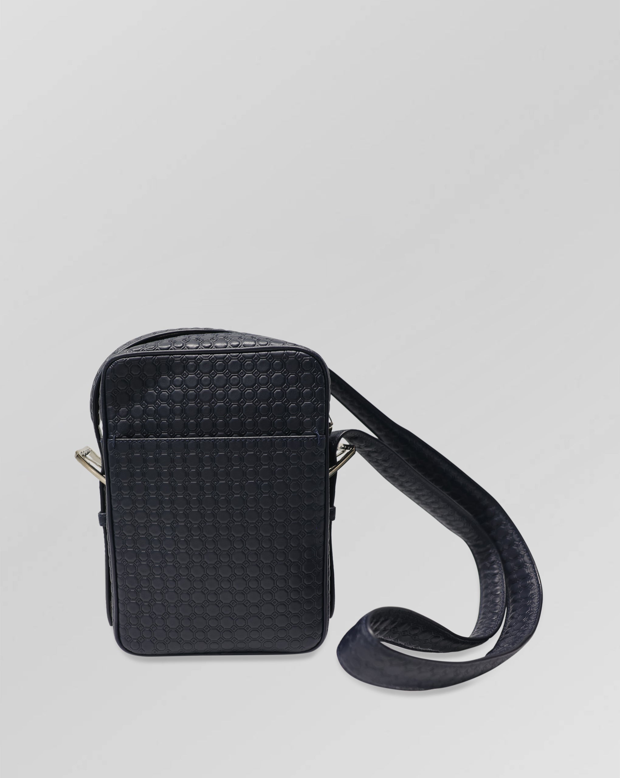 Stefano Ricci Geometric Pattern Calfskin Leather Crossbody Bag
