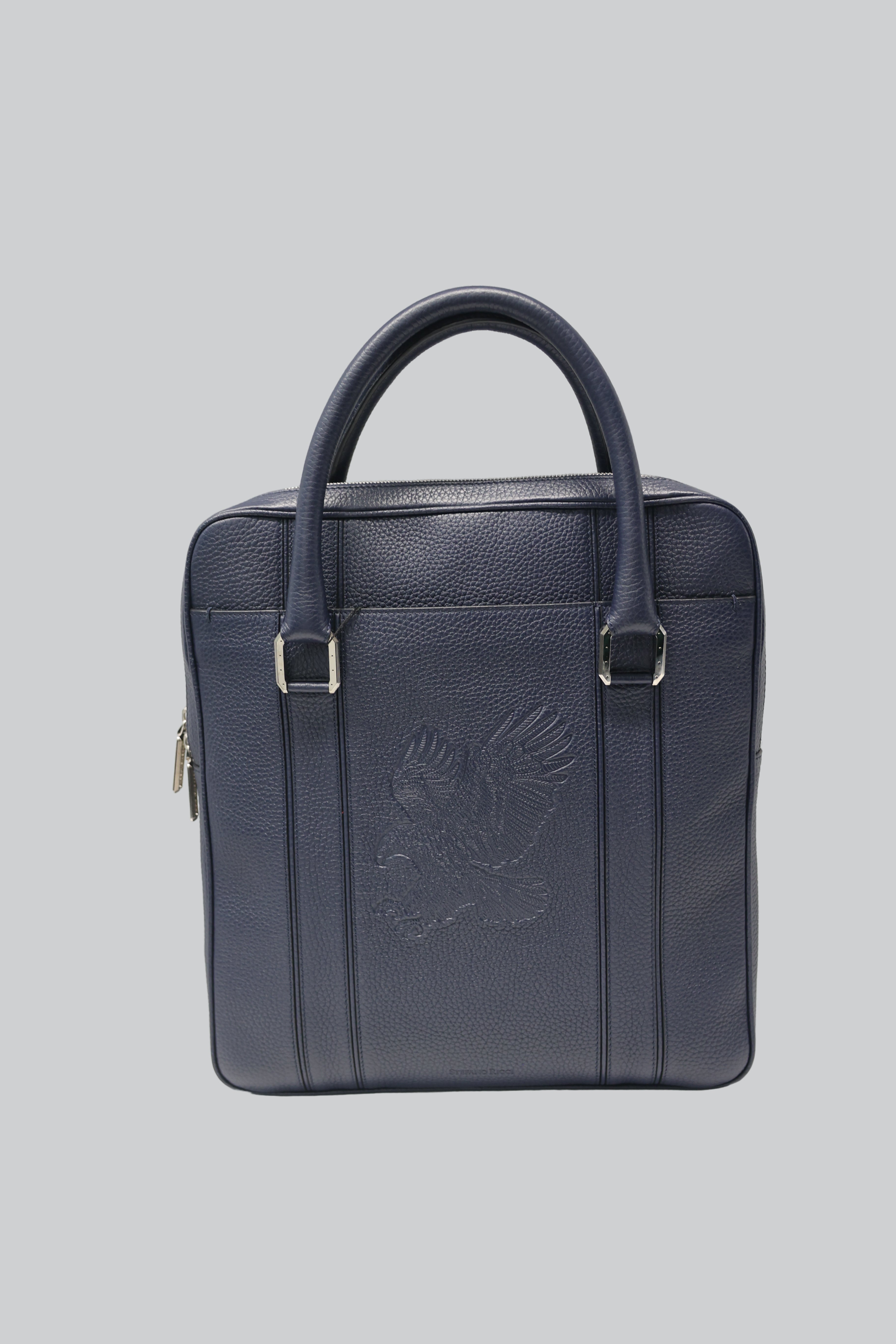 Stefano Ricci Grained Calf Leather Shopper Tote Bag with Top Handles