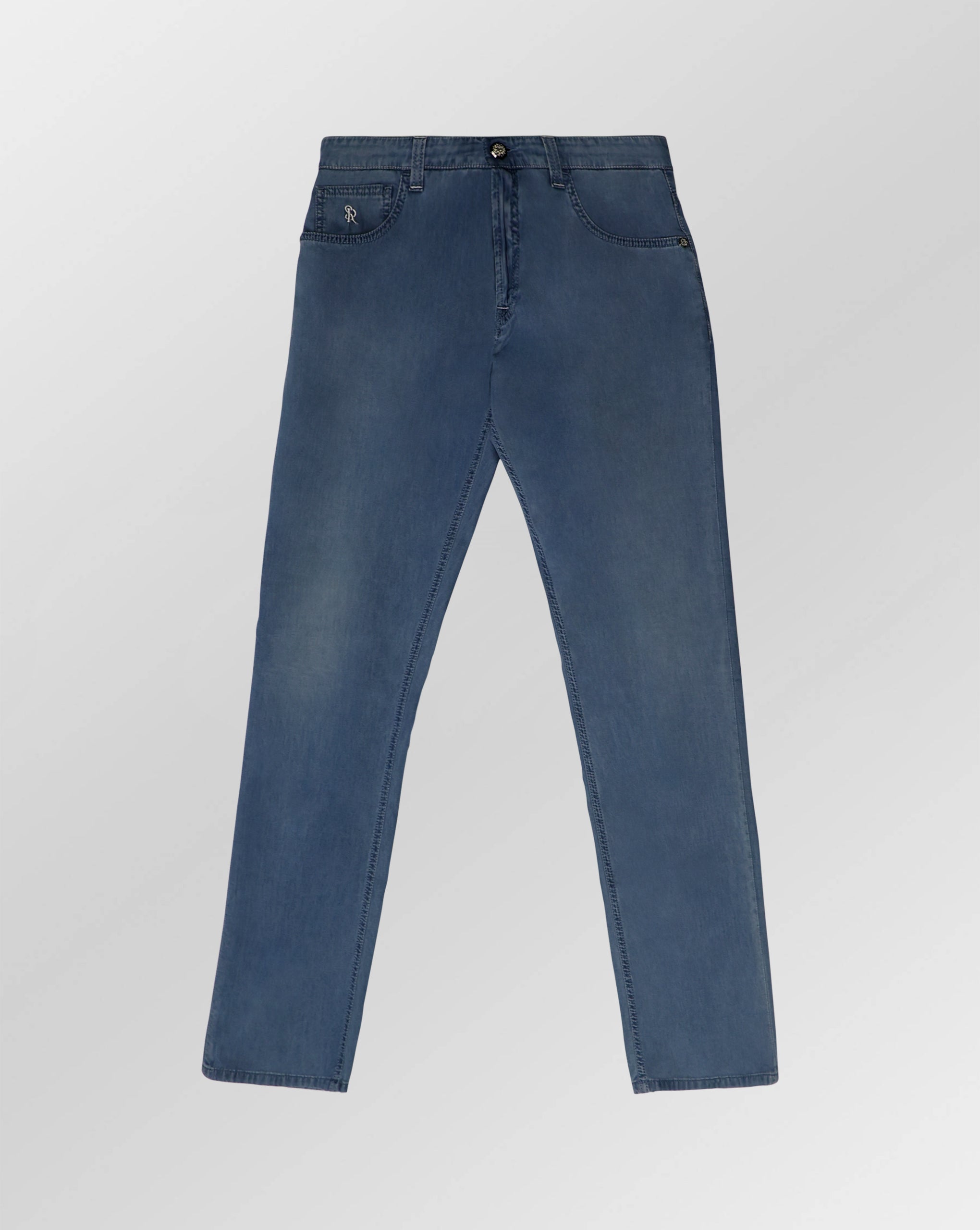 Stefano Ricci Light Wash Comfort Fit Denim Jeans
