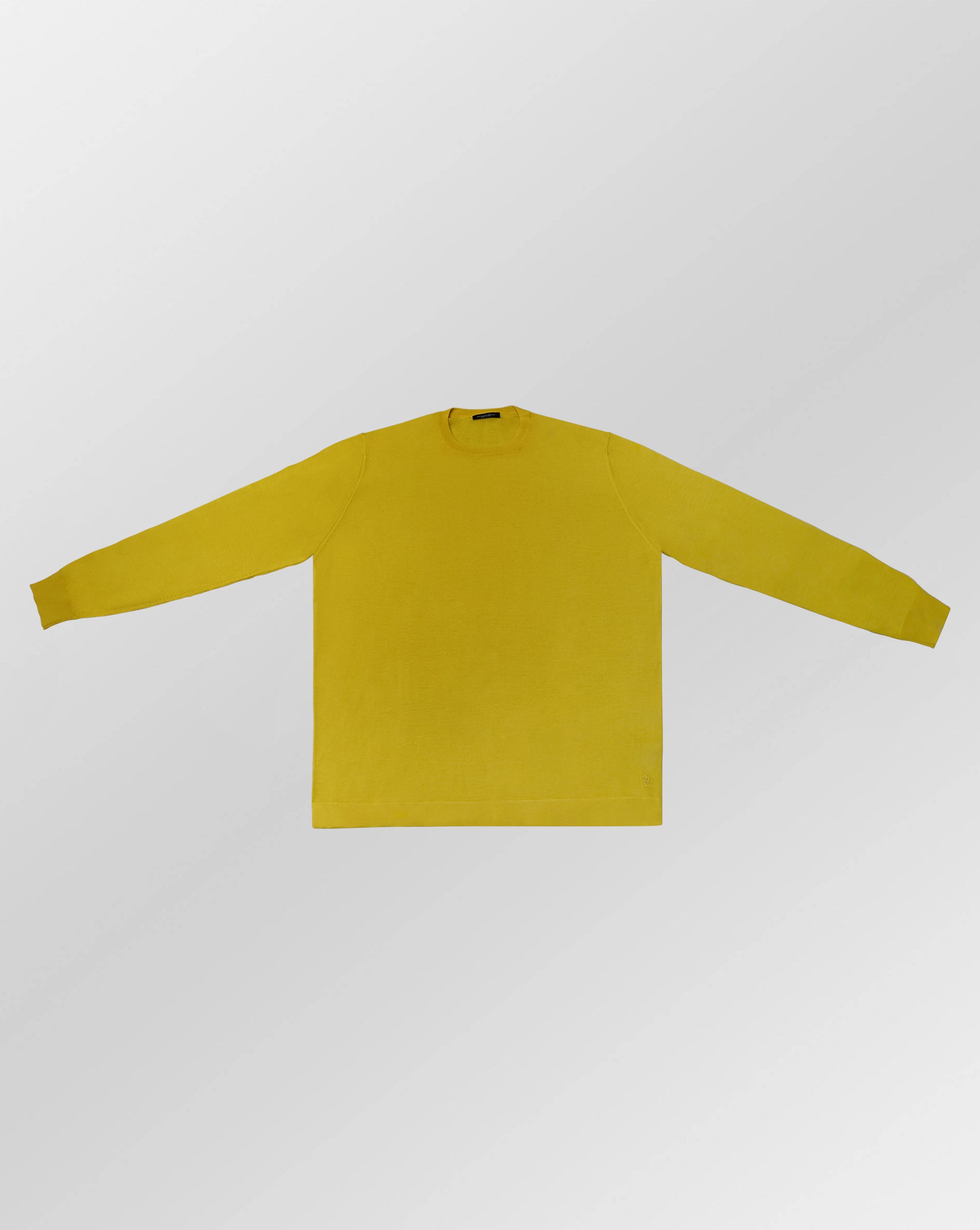 Stefano Ricci Silk Wool Long Sleeve Crew Neck Sweater