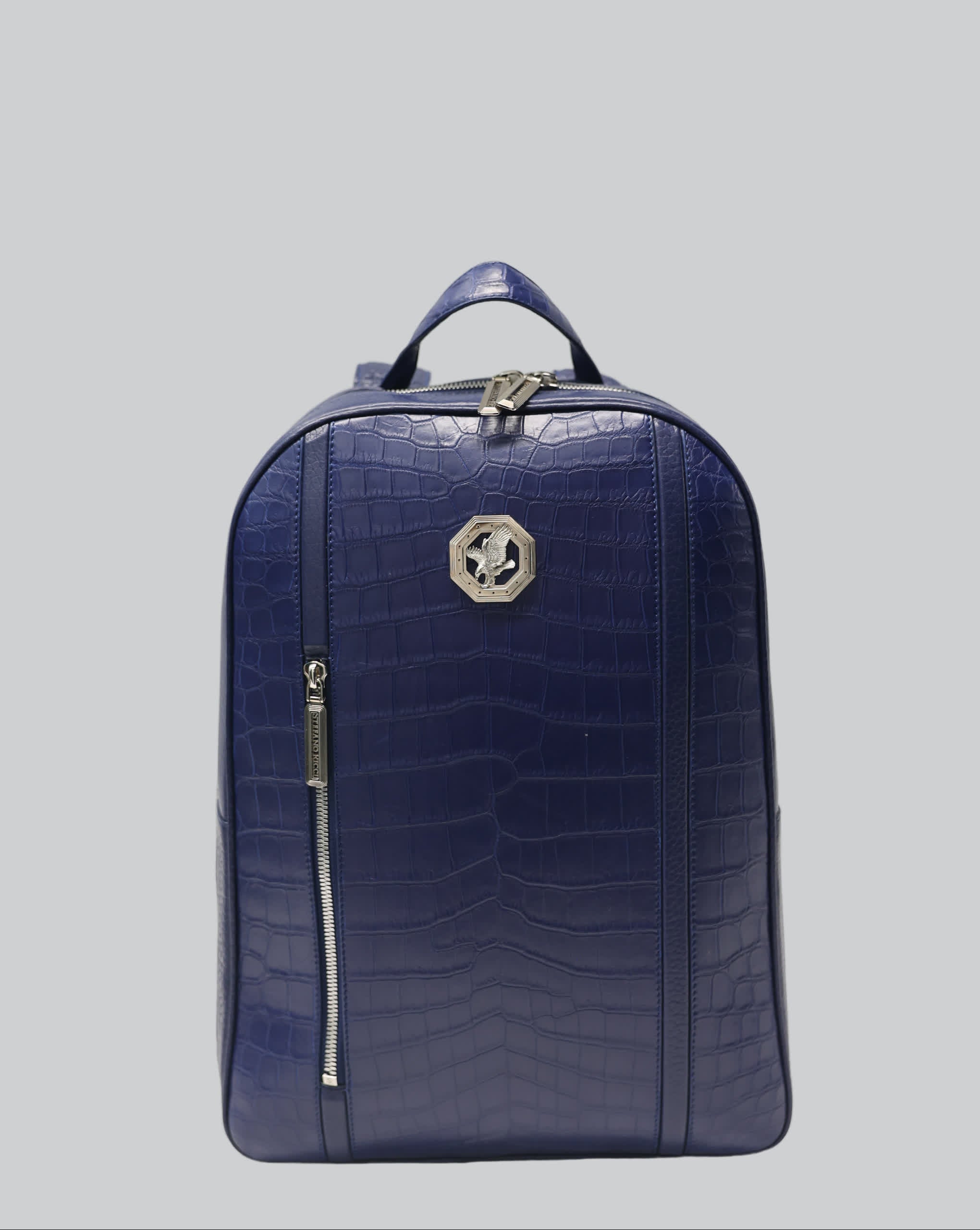 Stefano Ricci Crocodile Leather Backpack Luxury Designer Bag - OneOffBtq.com