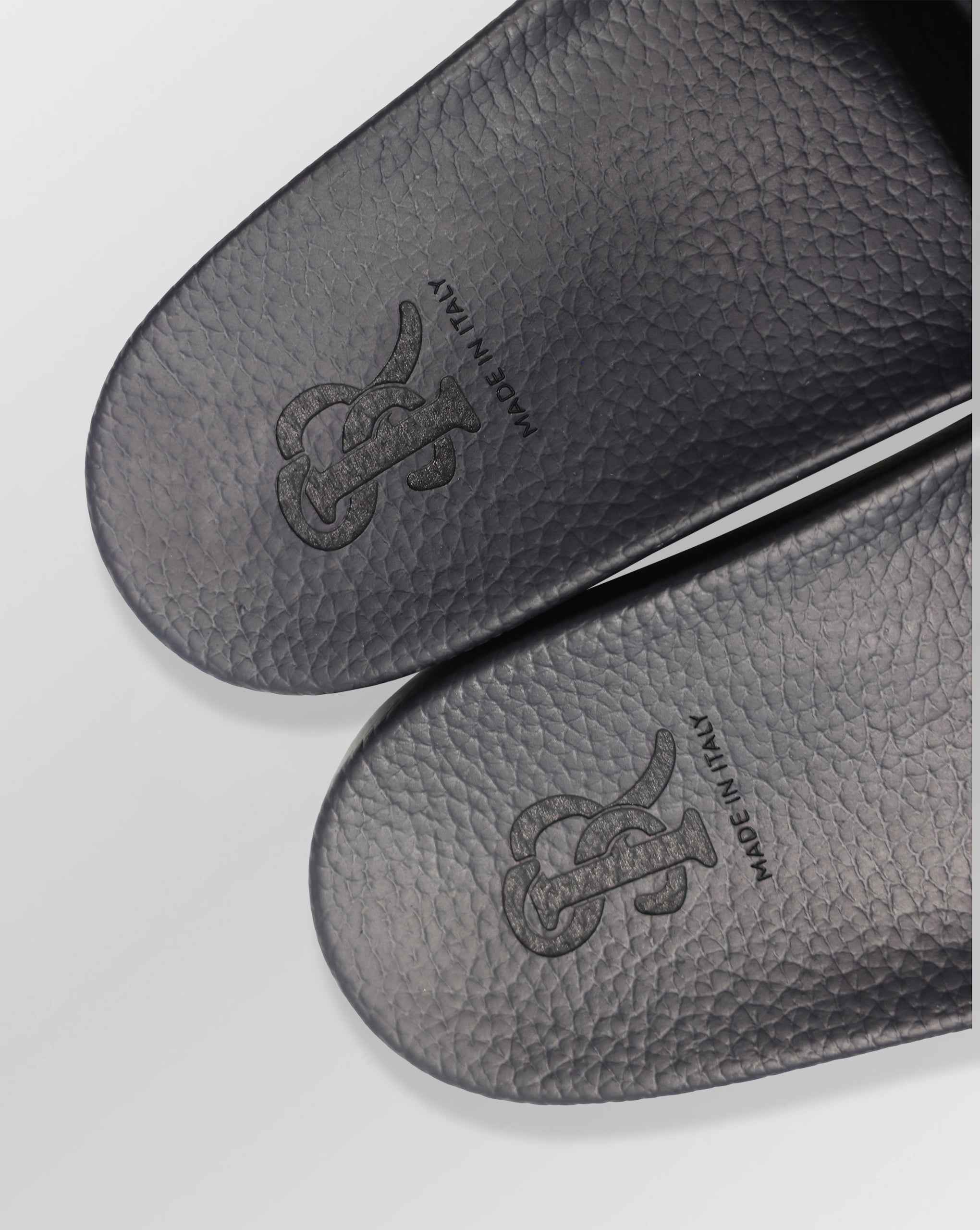 Stefano Ricci Crocodile-Embossed Leather Slides Sandals | Black