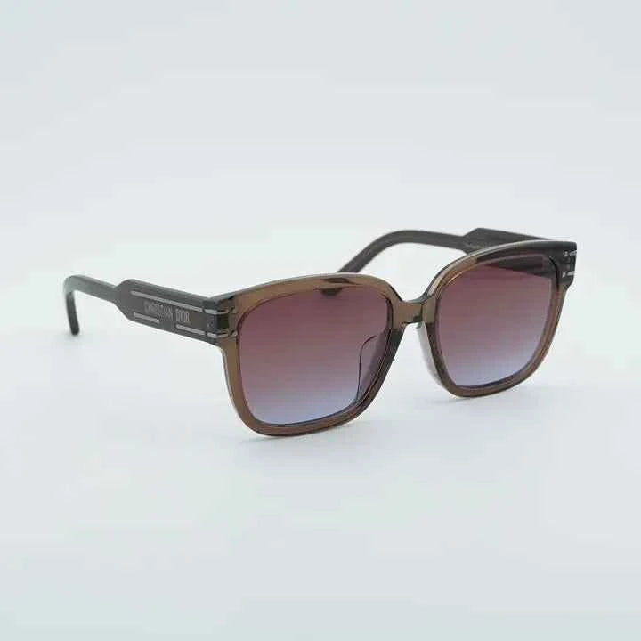 Dior DiorSignature S7F 64FB Shiny Brown Square Sunglasses
