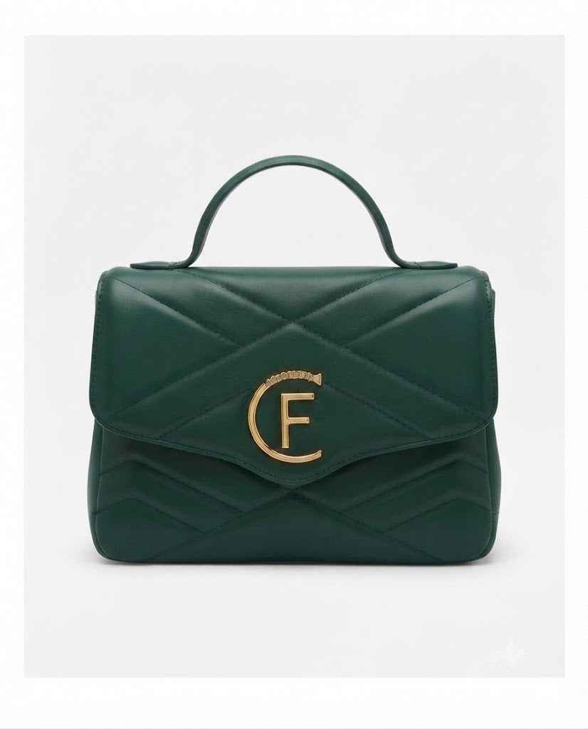 Cristinaeffe Quilted Leather Top Handle Bag