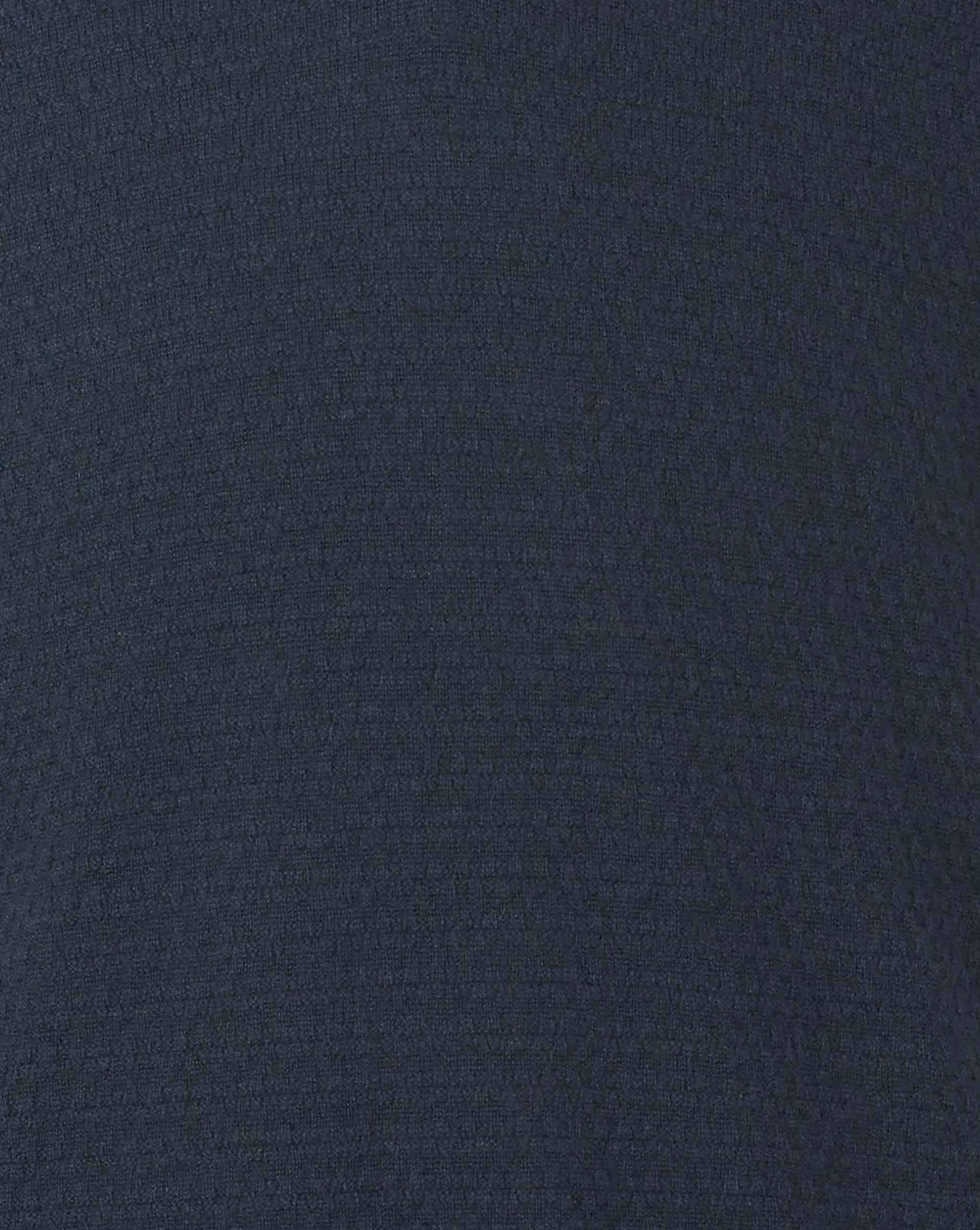 Zilli Cashmere-Blend Navy Zipped Polo Sweater with Leather Trim (Copy)
