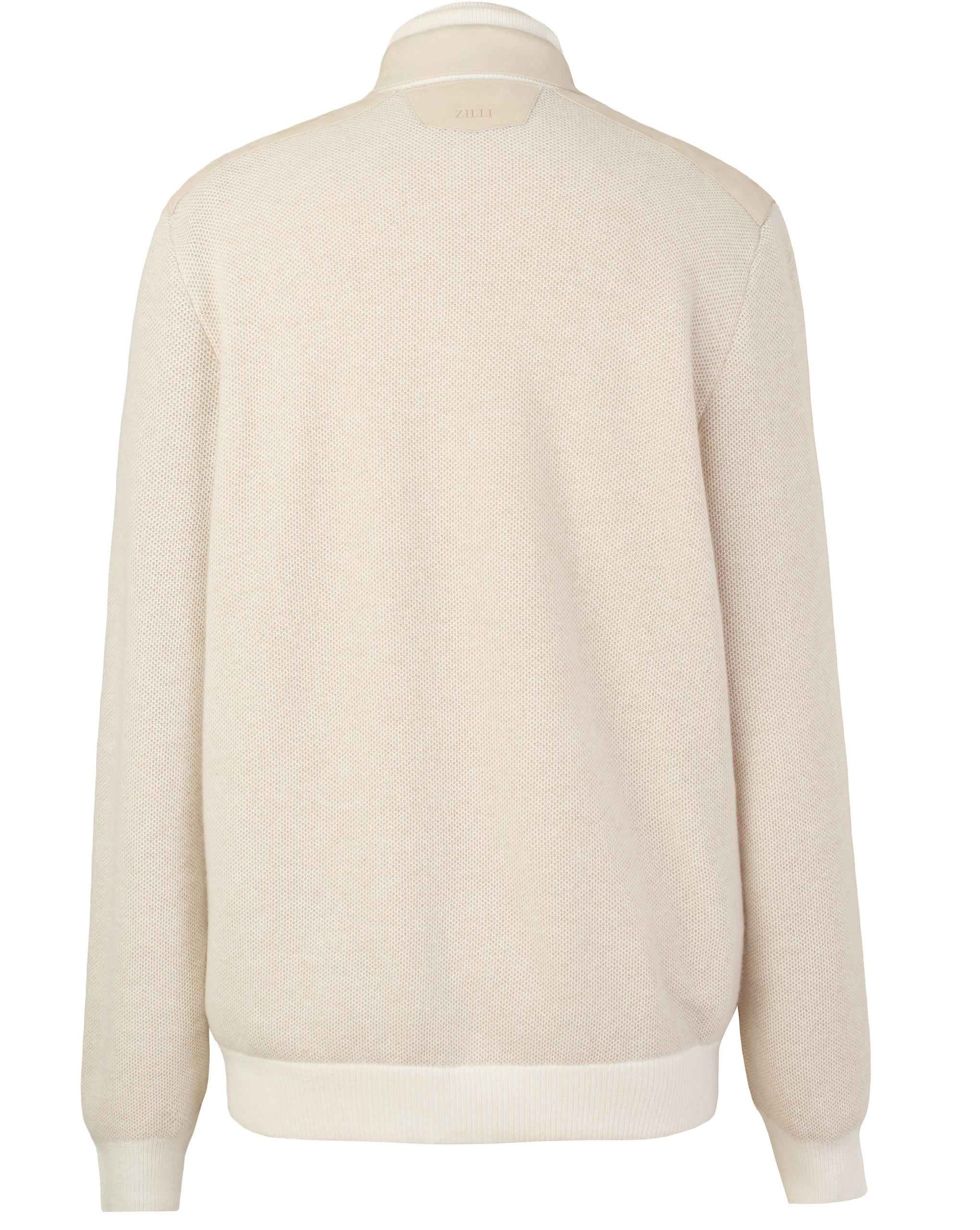 ZILLI Buttoned Stand Collar Knit Sweater