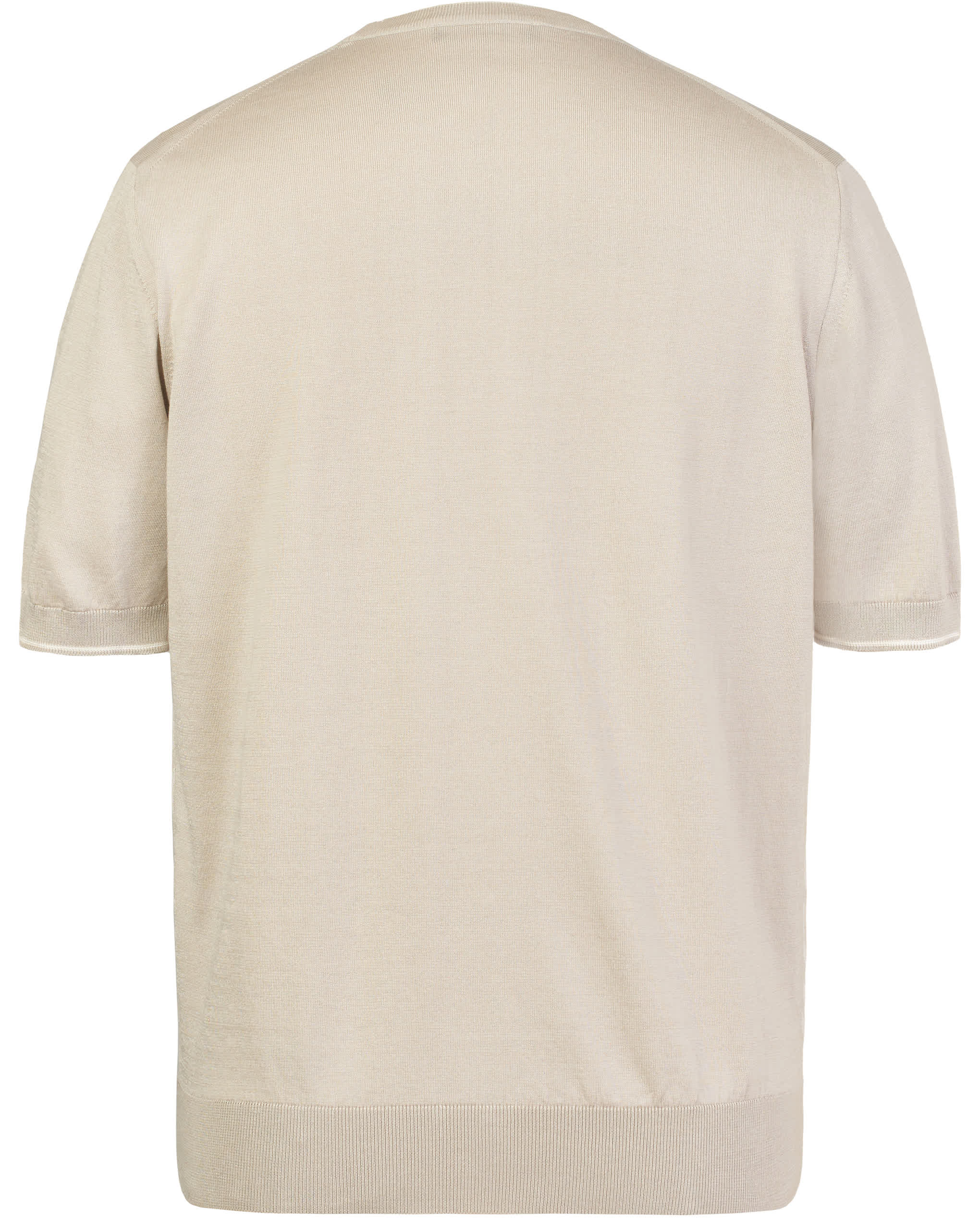 Zilli Cotton & Silk Textured Crew Neck Knit T-Shirt