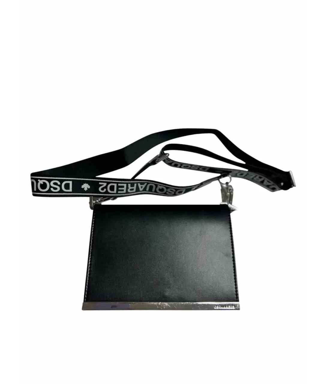Dsquared2 Logo Strap Leather Crossbody Bag