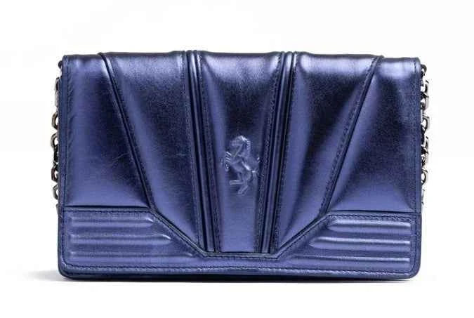 Ferrari Leather Chain Clutch