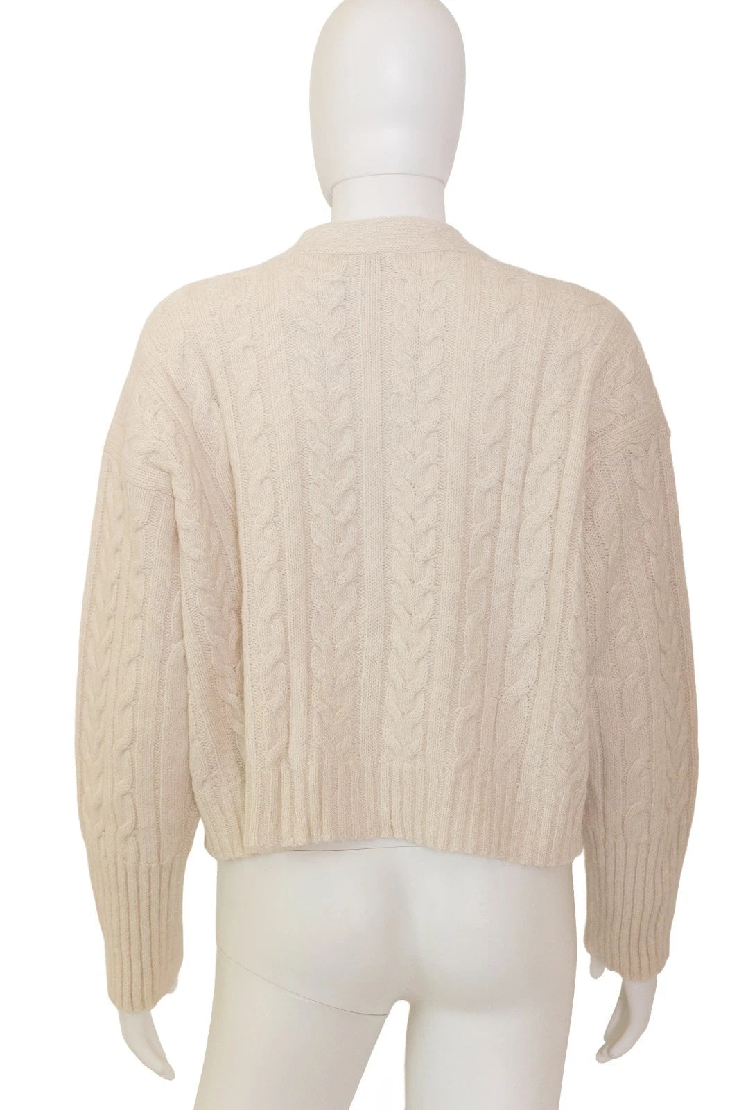 Peserico cable knit crop cardigan